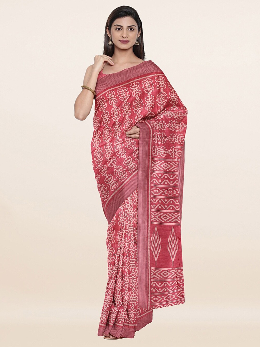 

Pothys Women Pink Sarees