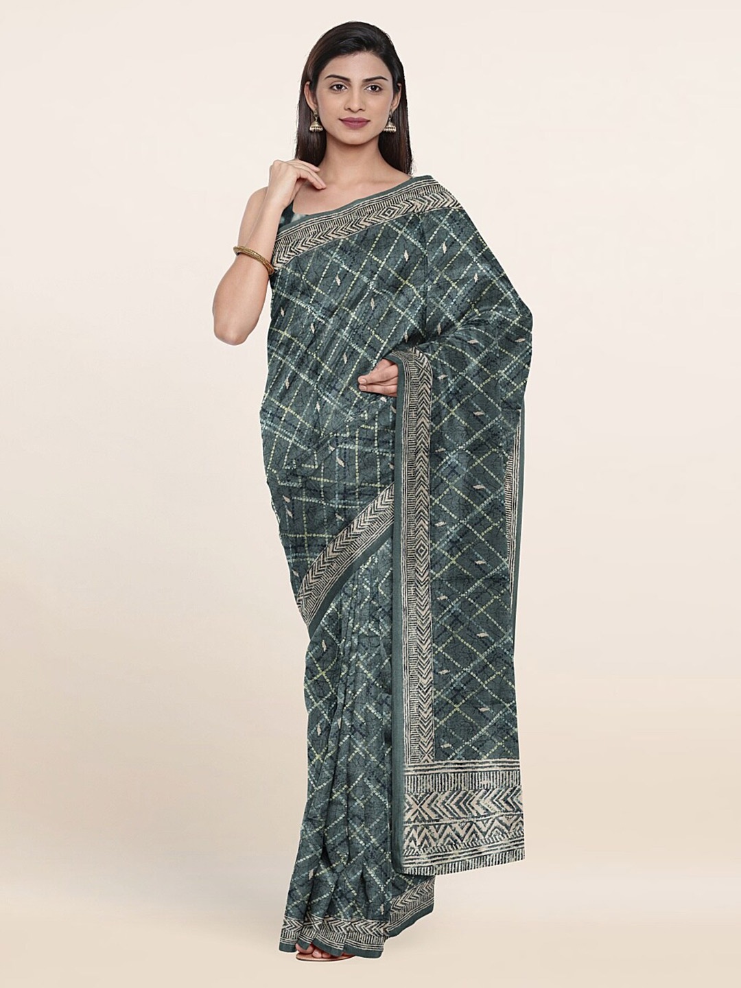 

Pothys Women Green Sarees
