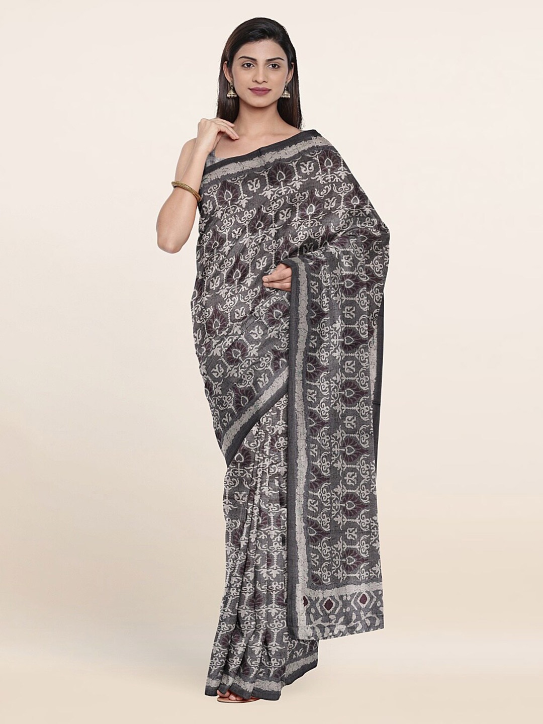 

Pothys Women Grey Sarees