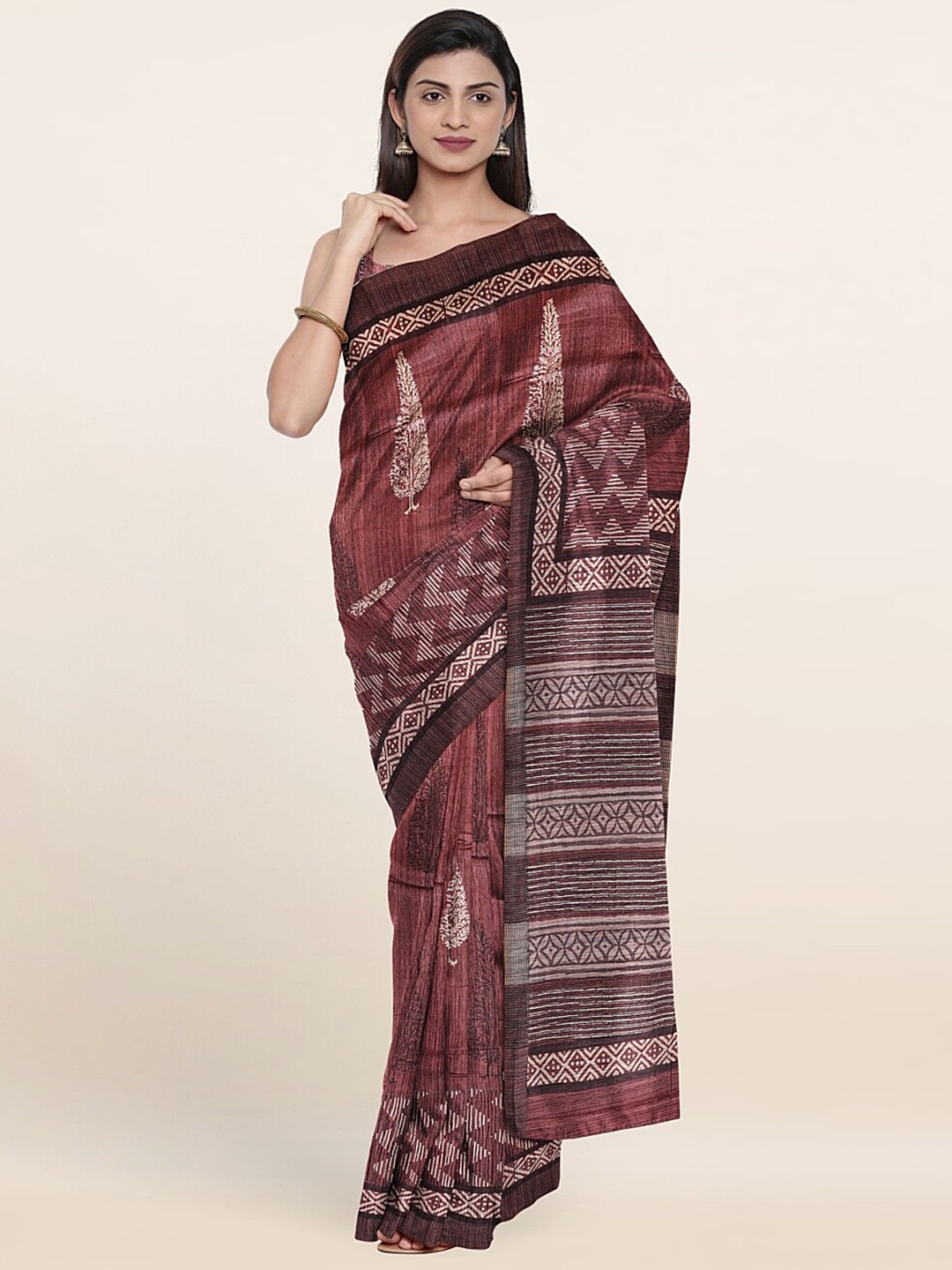 

Pothys Women Maroon Sarees