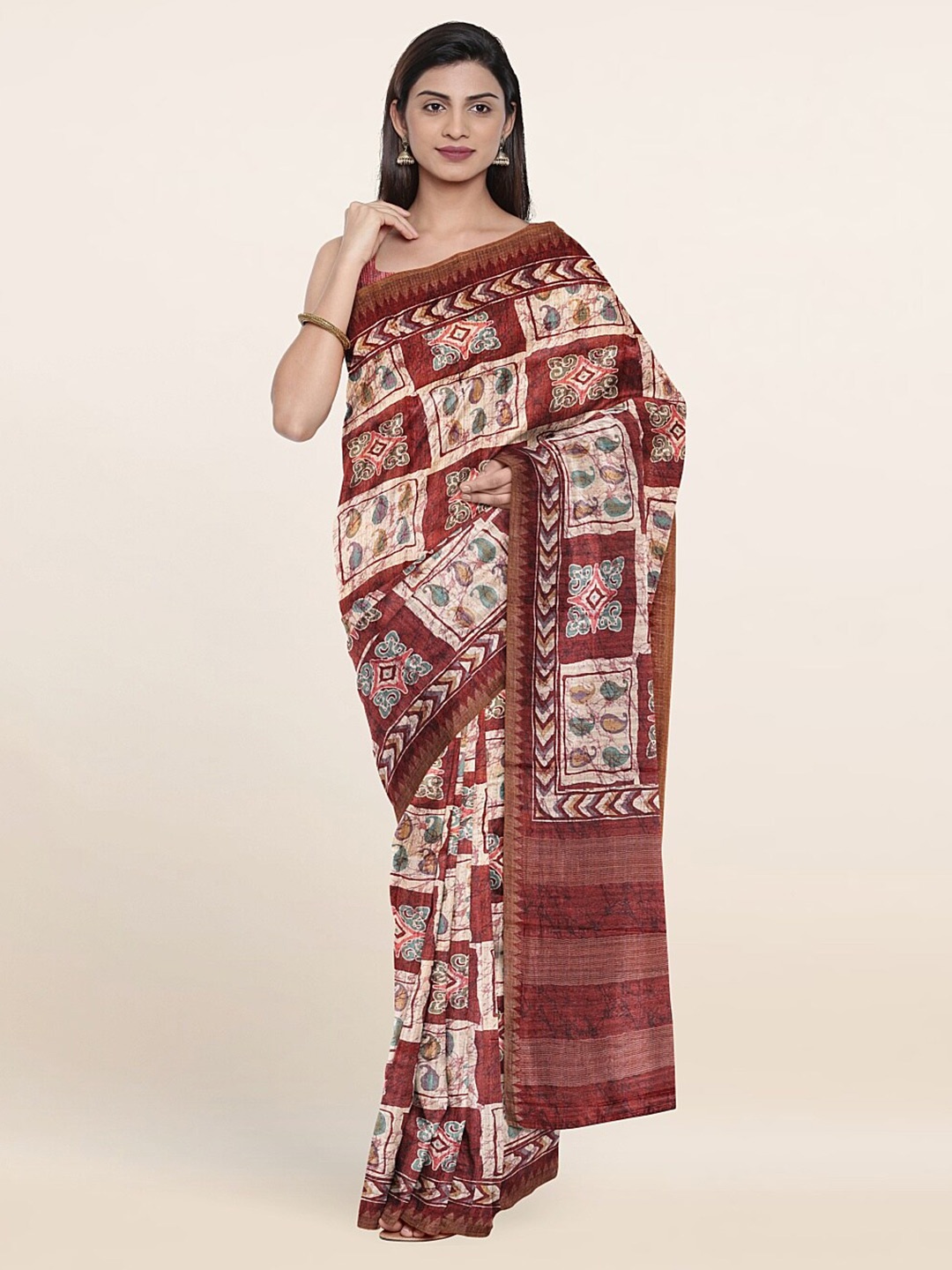 

Pothys Women Purple Sarees