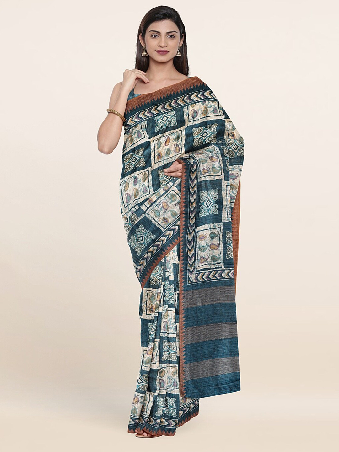 

Pothys Women Blue Sarees