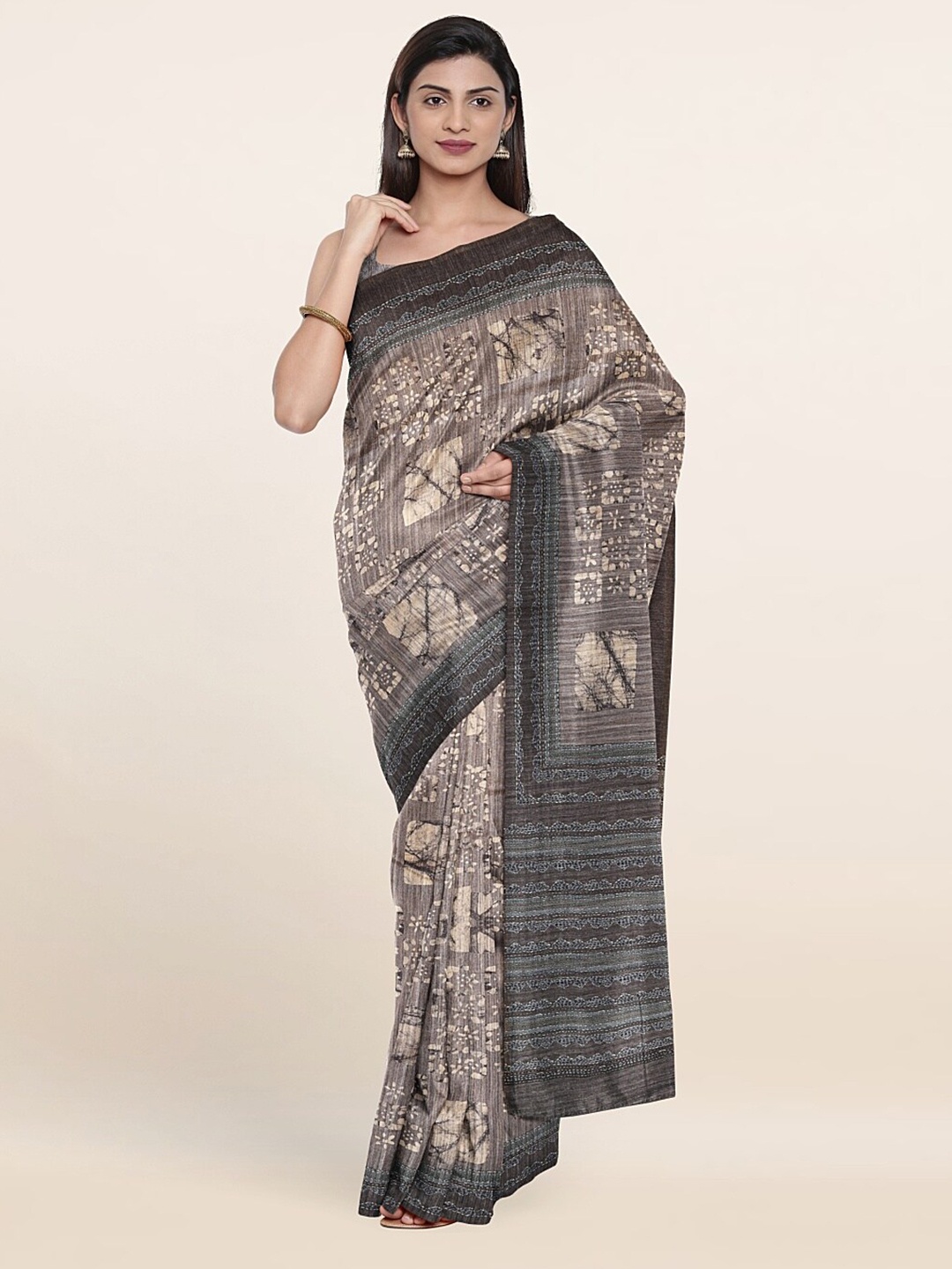 

Pothys Women Grey Sarees