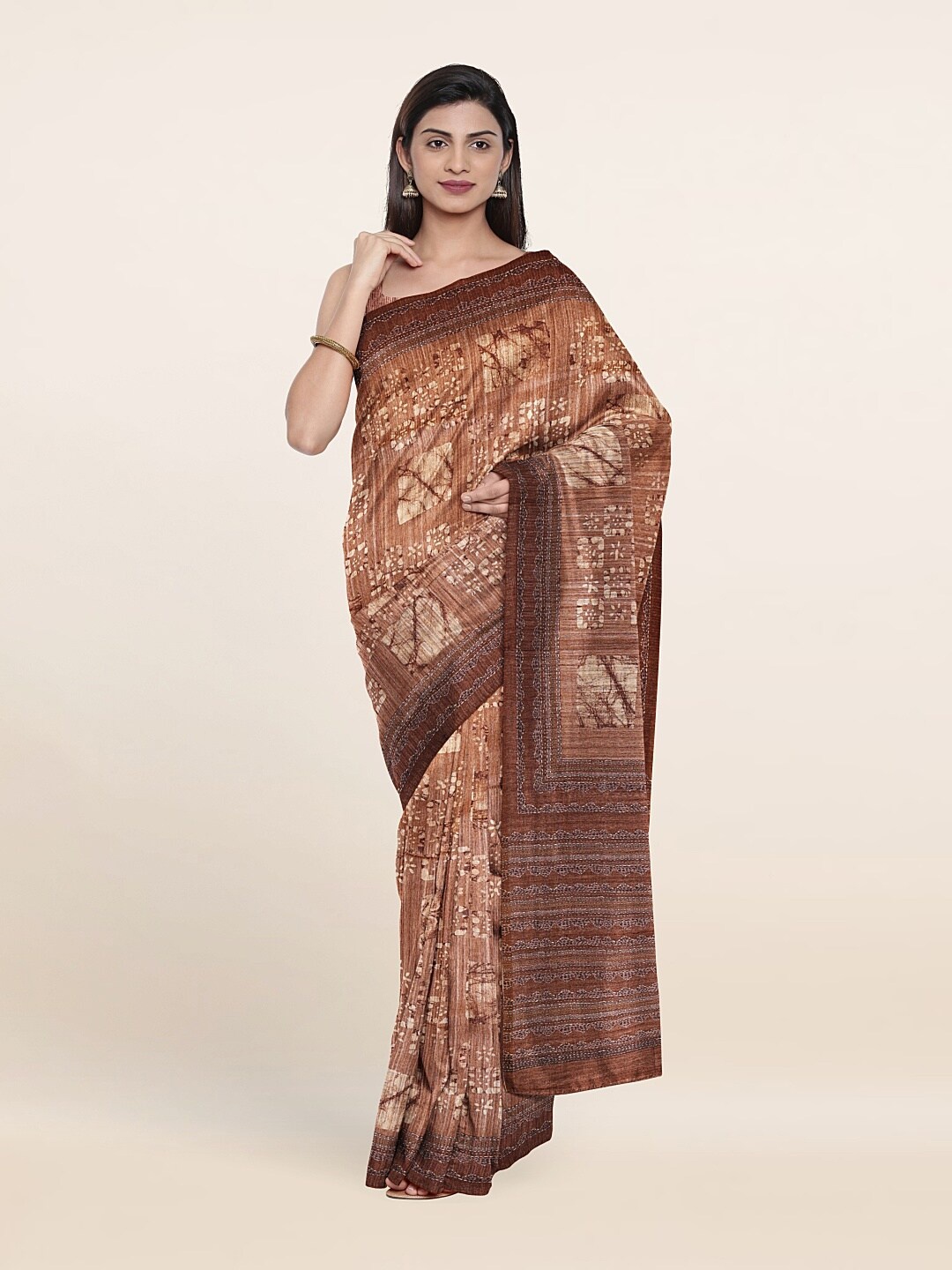 

Pothys Women Brown Sarees