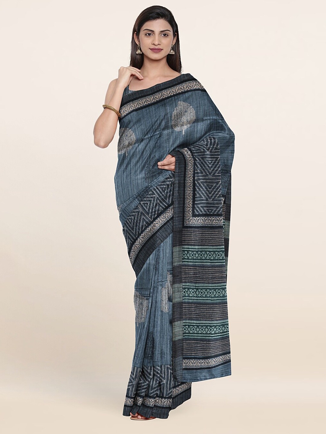 

Pothys Women Blue Sarees