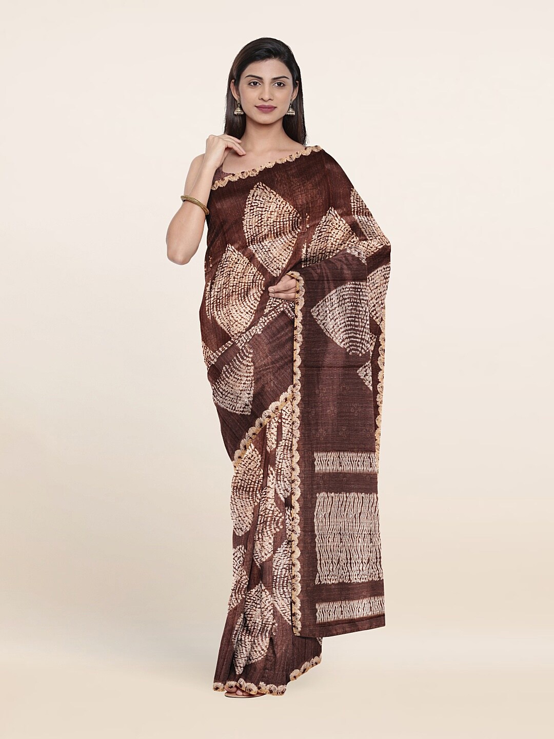 

Pothys Women Brown Sarees