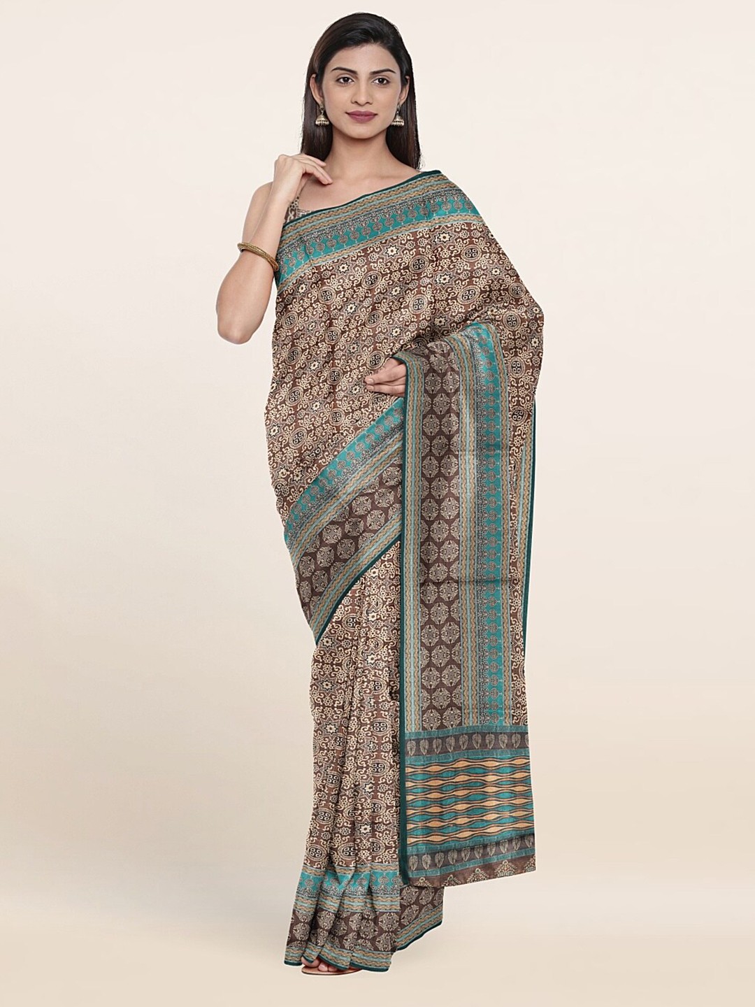 

Pothys Women Brown Sarees