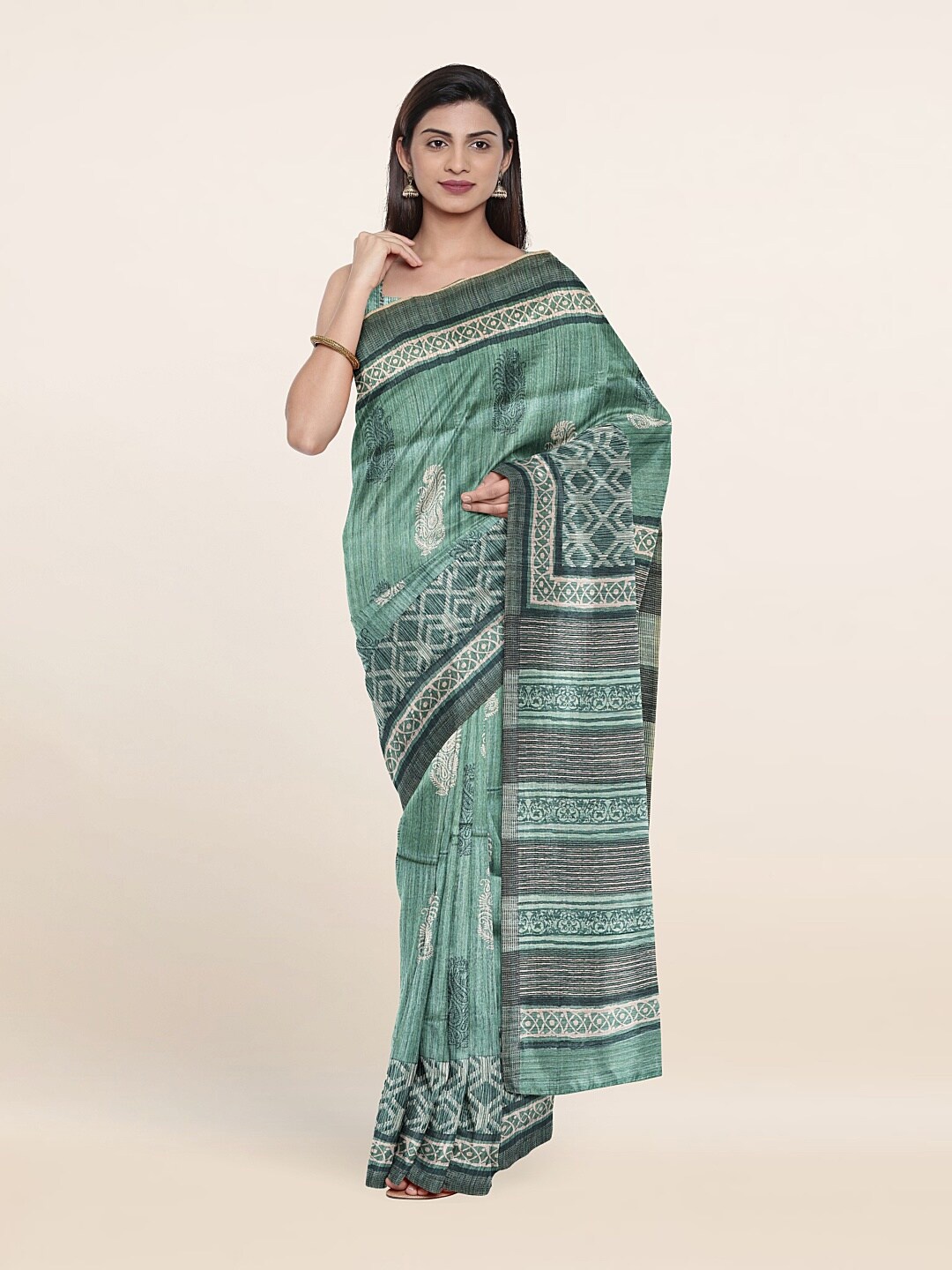 

Pothys Women Green Sarees