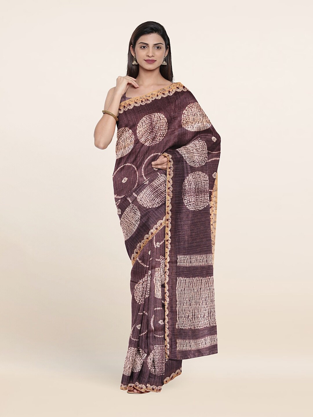 

Pothys Women Purple Sarees
