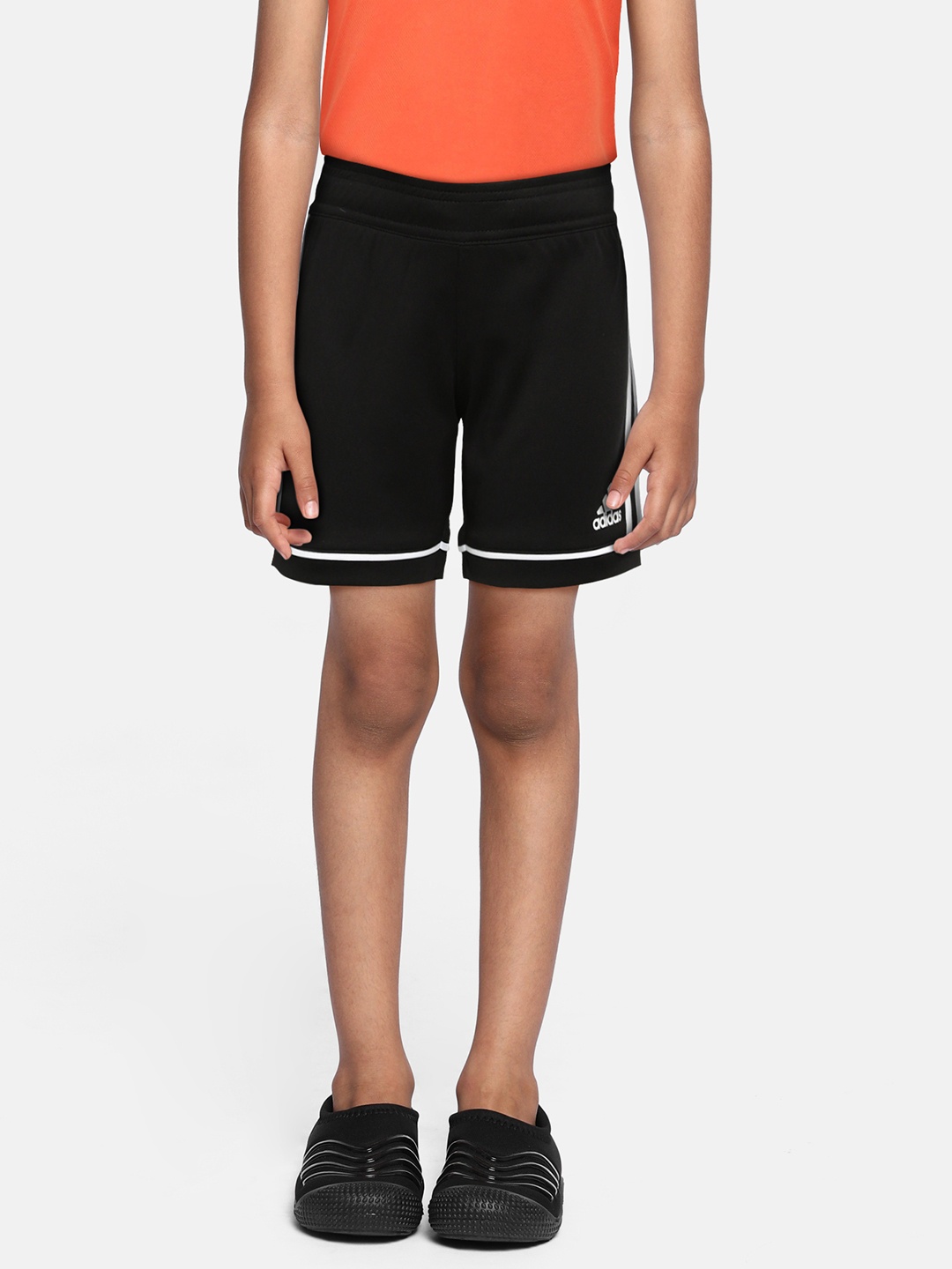 

ADIDAS Boys Black 3 Stripes Shorts