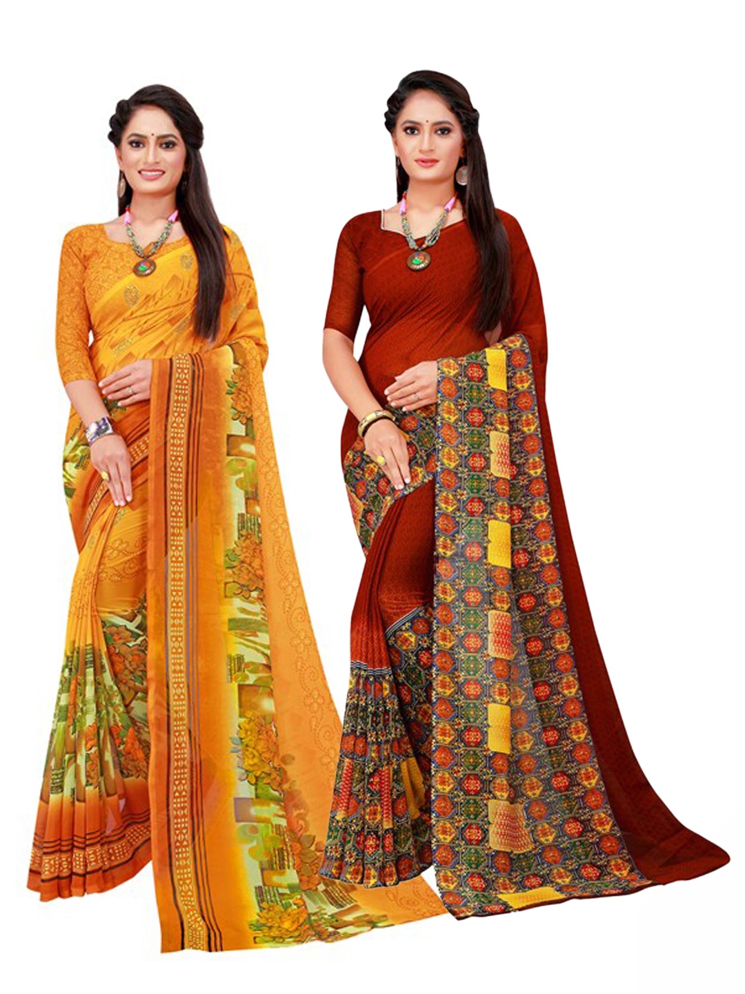 

Florence Women Brown Sarees