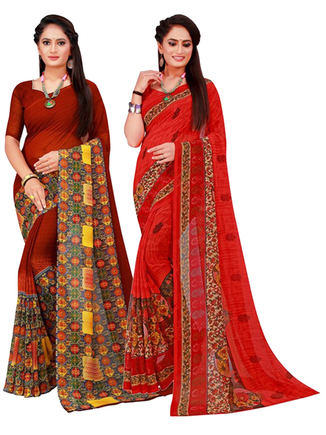 

Florence Women Brown Sarees