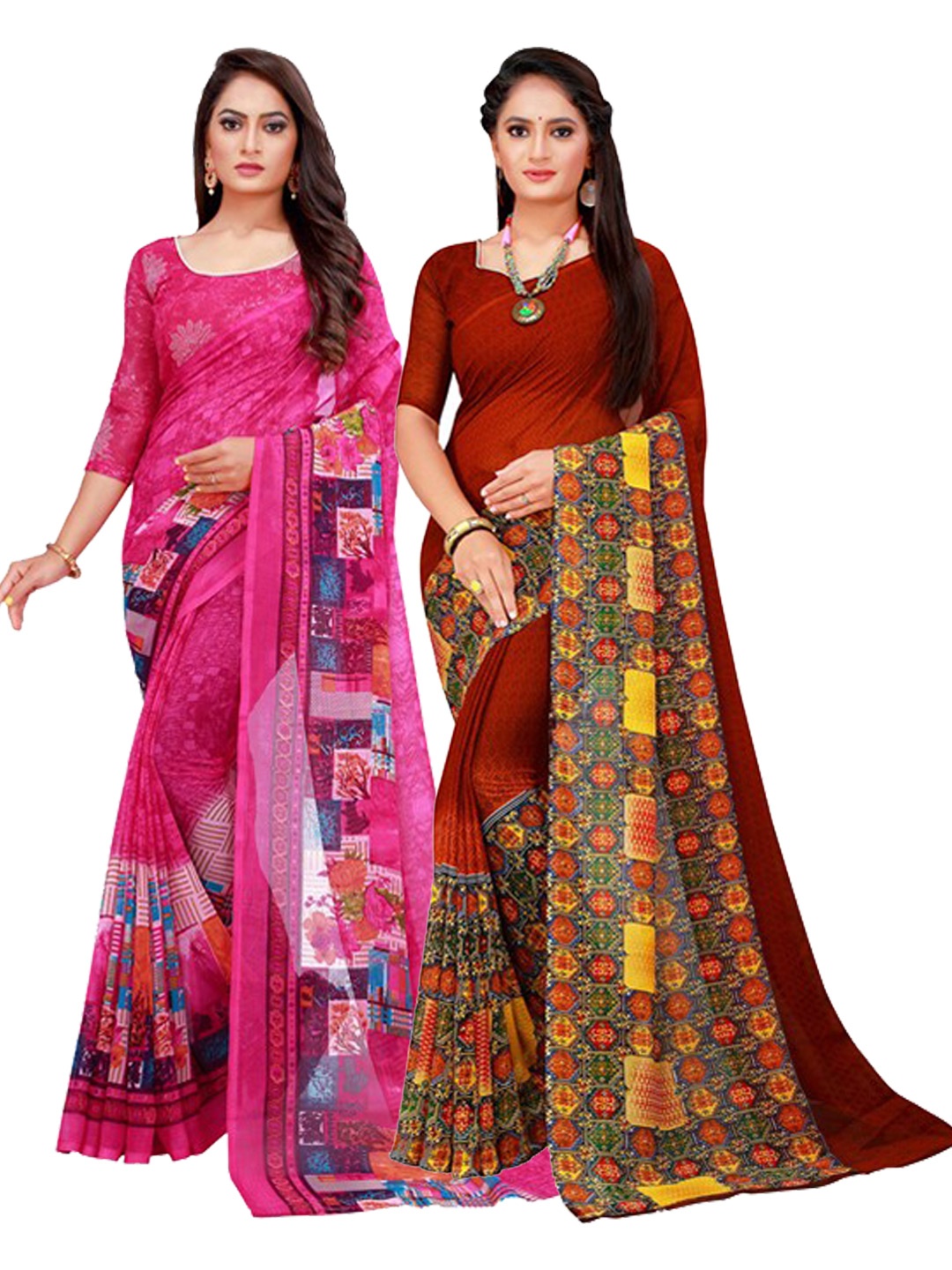 

Florence Women Magenta Sarees