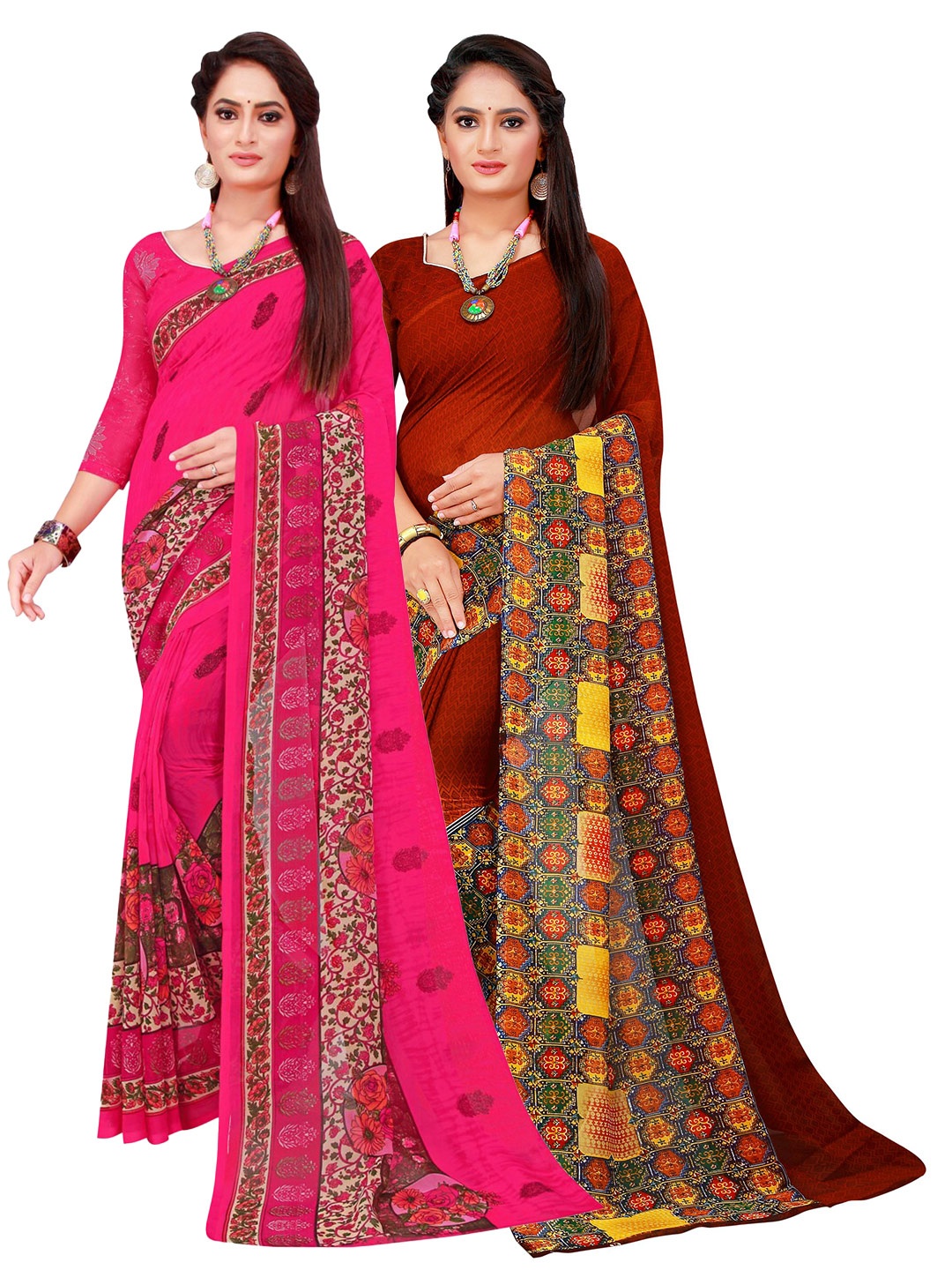 

Florence Women Brown Sarees