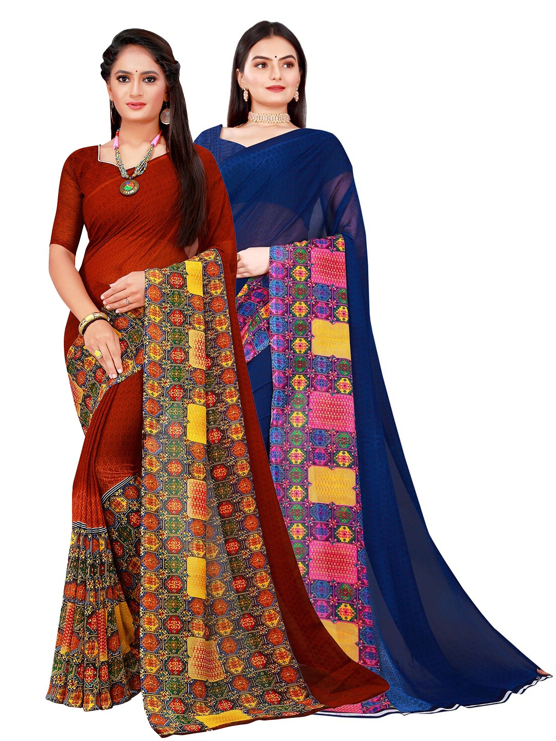 

Florence Women Brown Sarees