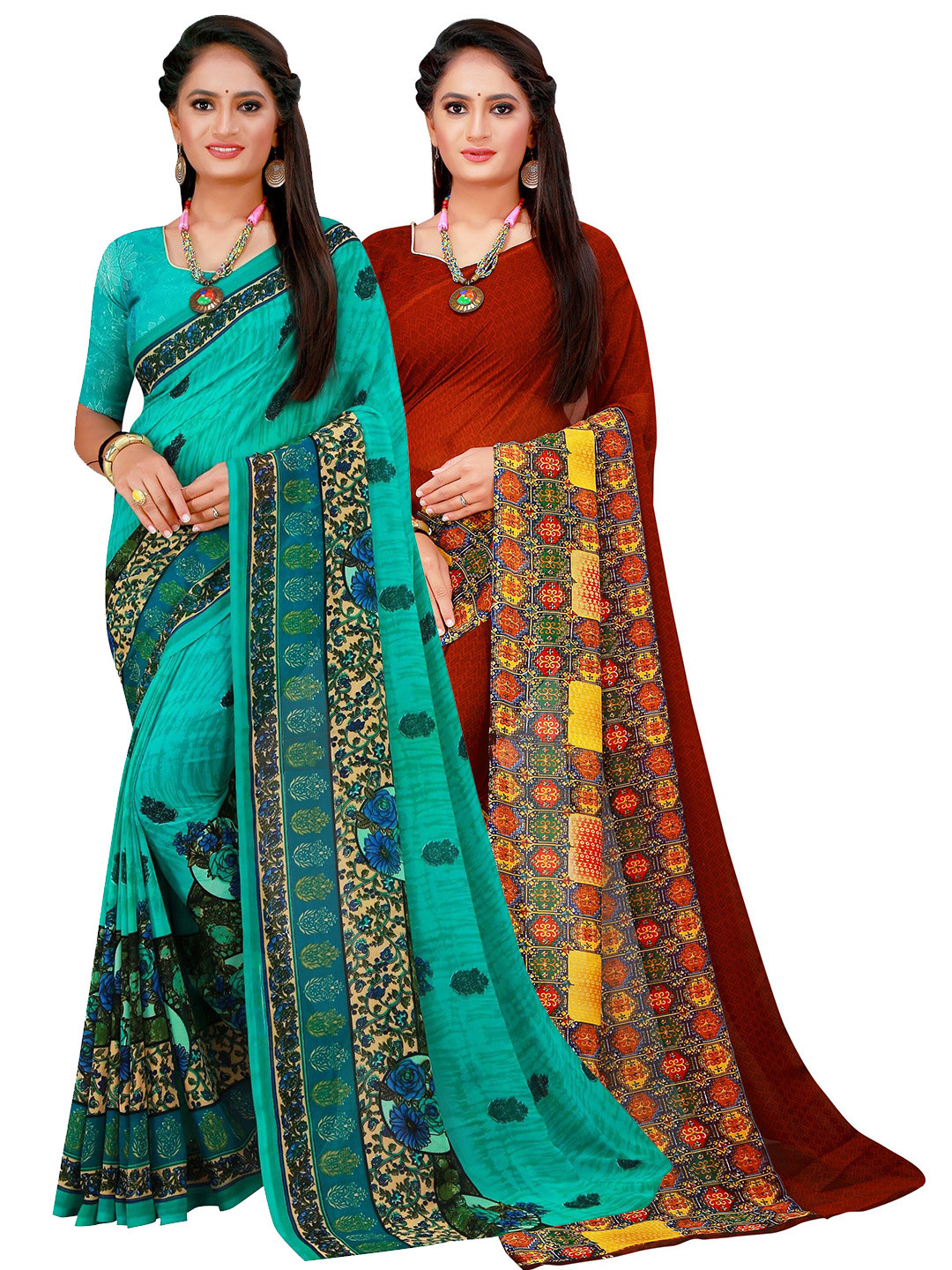 

Florence Women Brown Sarees