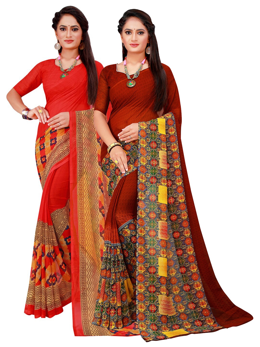 

Florence Women Red Sarees