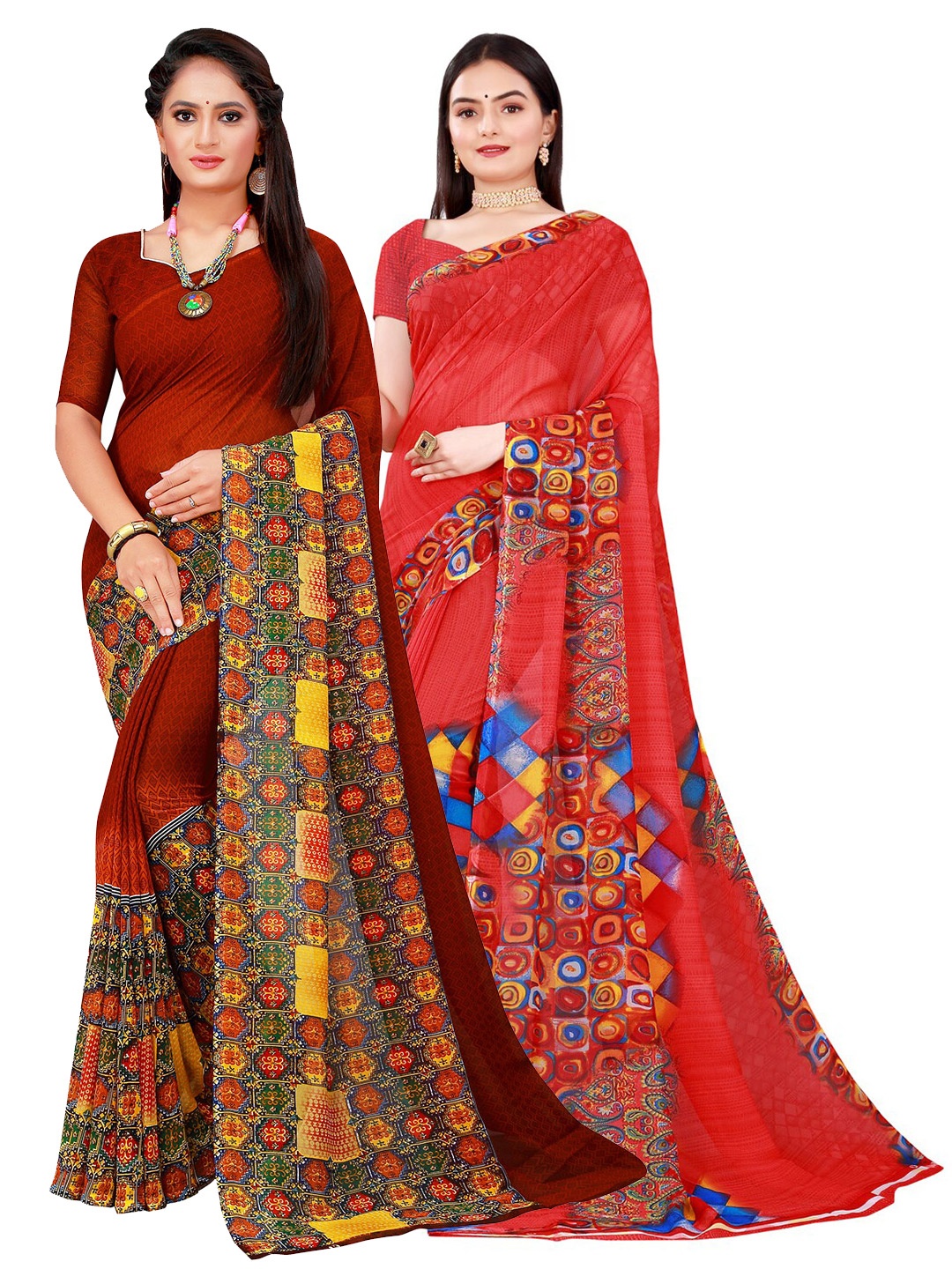 

Florence Women Red Sarees