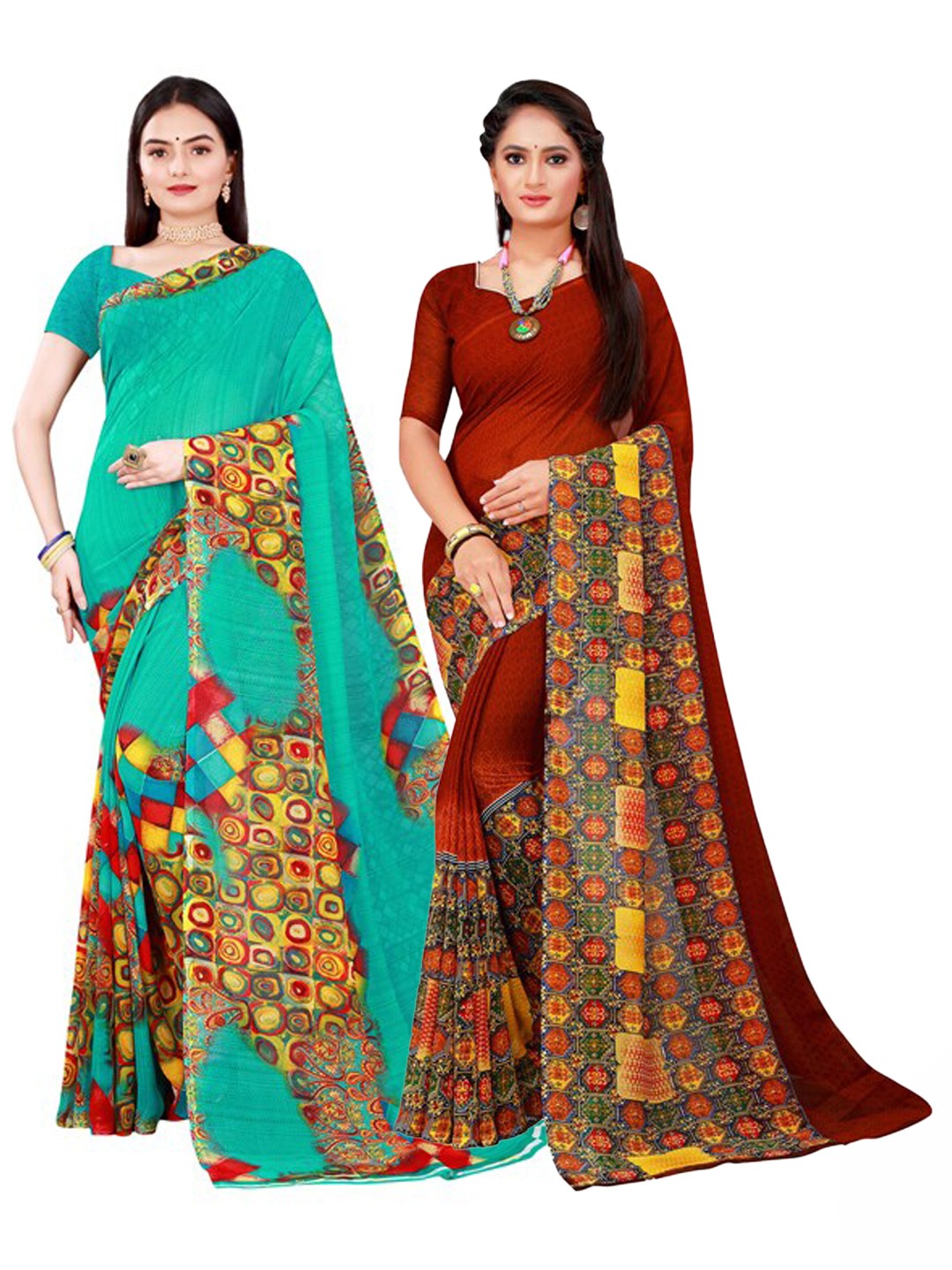 

Florence Women Brown Sarees