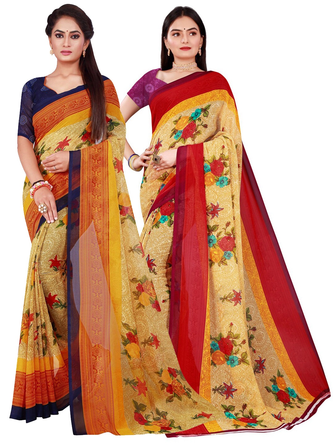 Florence Women Beige Sarees
