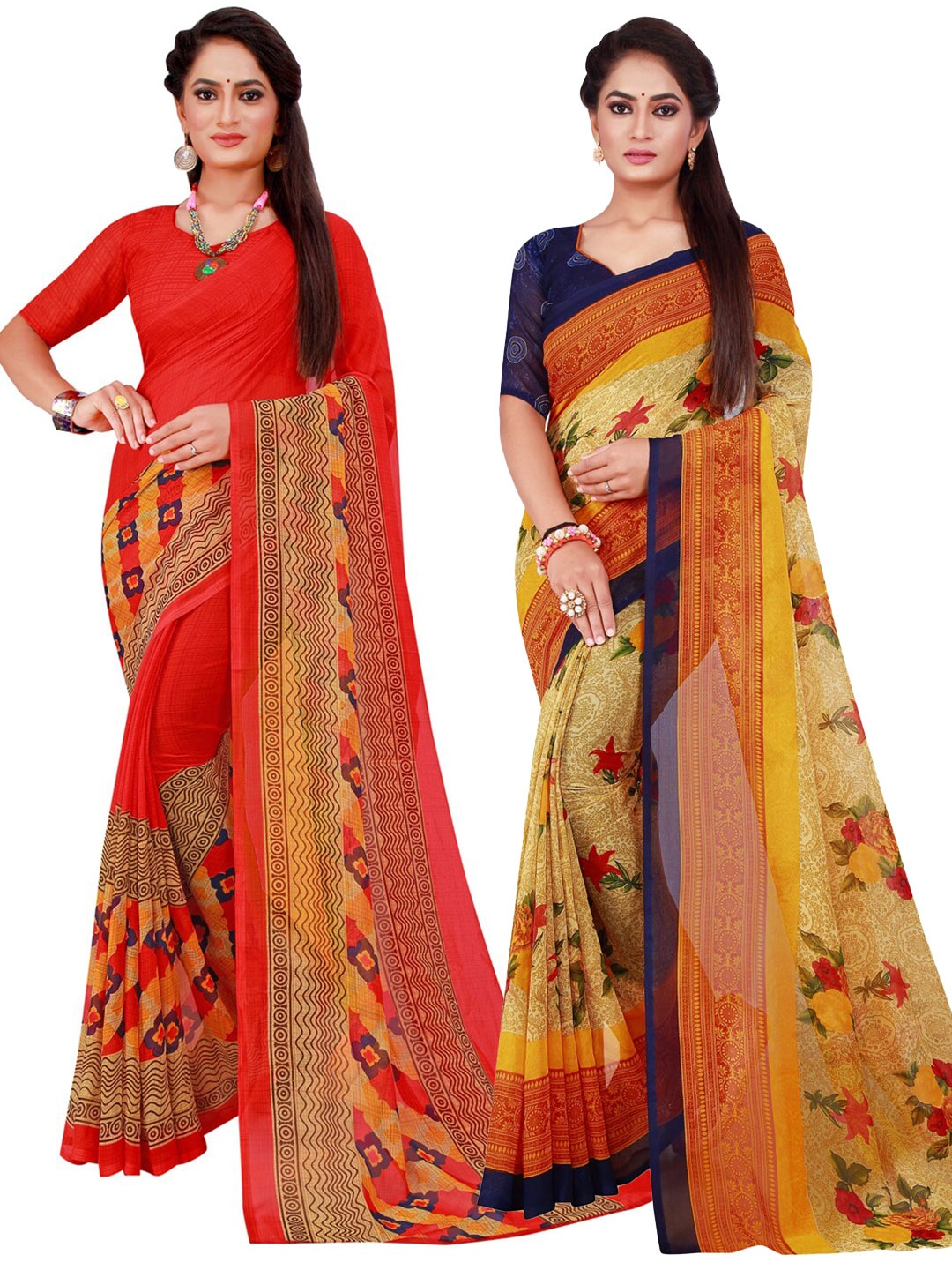 

Florence Women Magenta Sarees