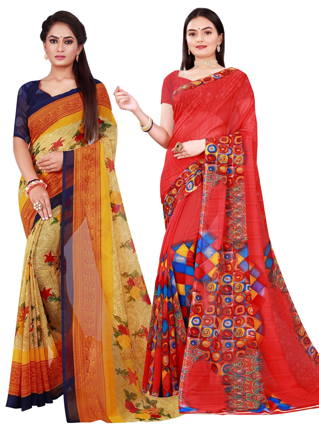 

Florence Women Red Sarees