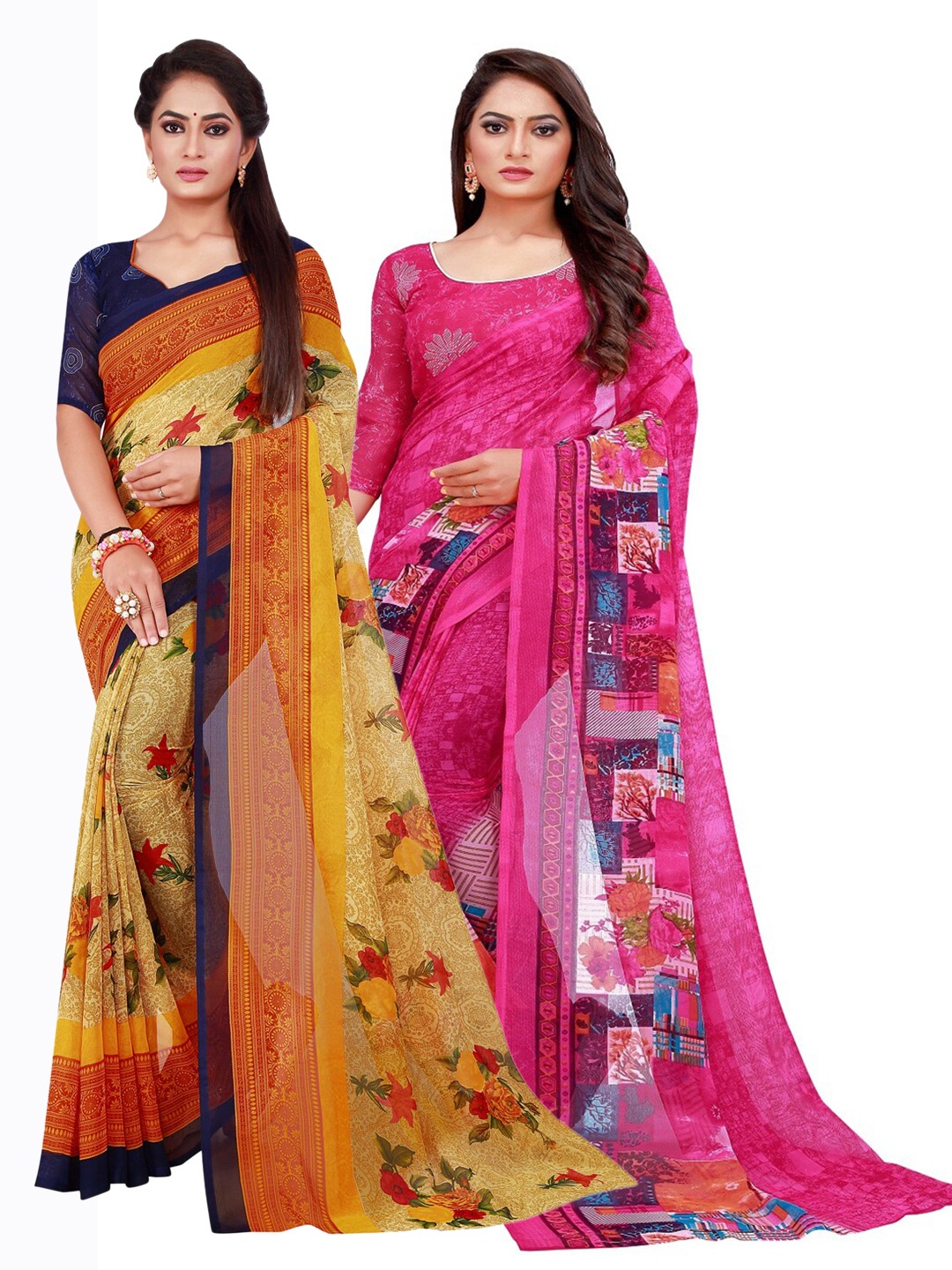 

Florence Women Magenta Sarees