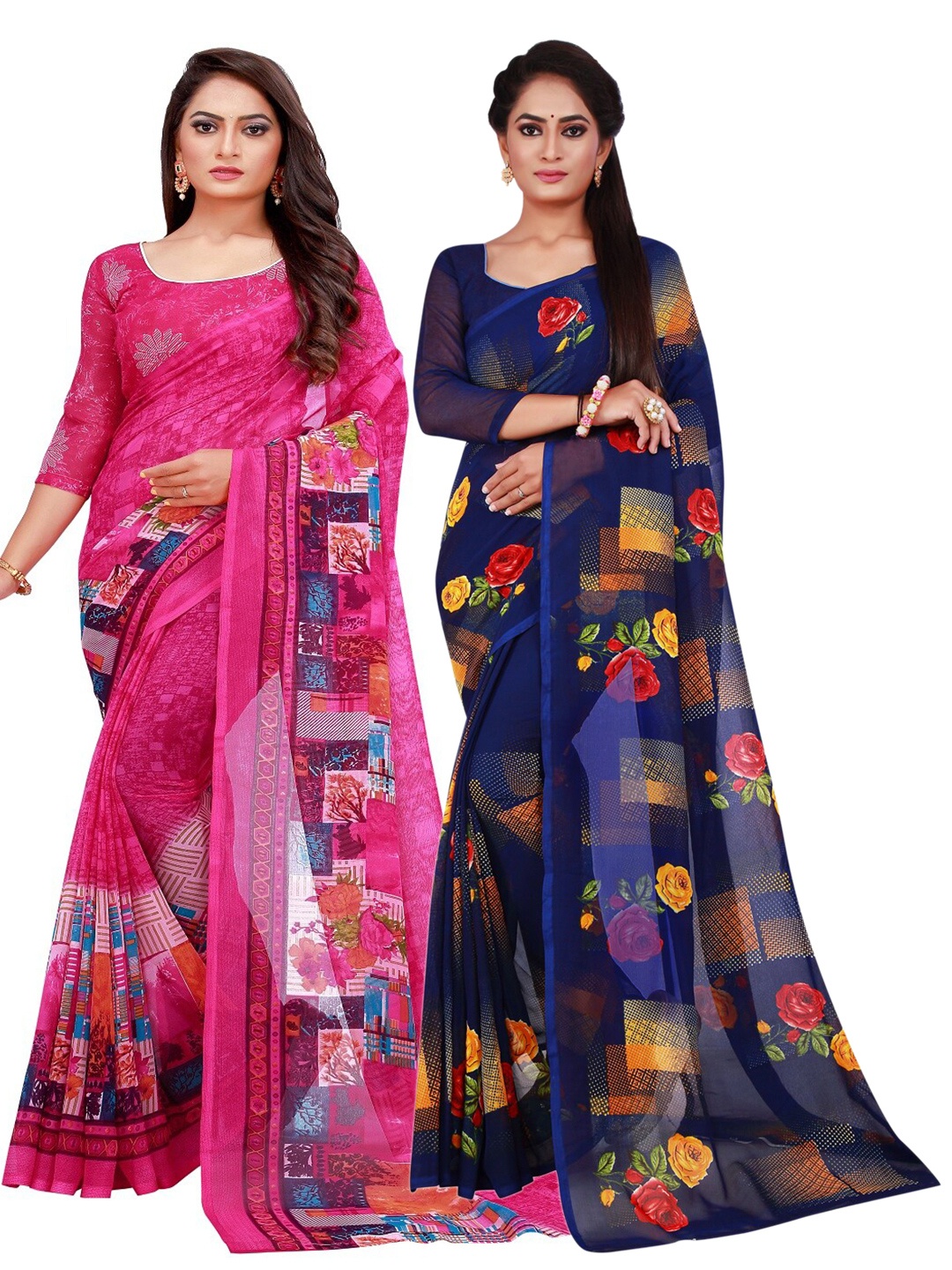 

Florence Women Magenta Sarees