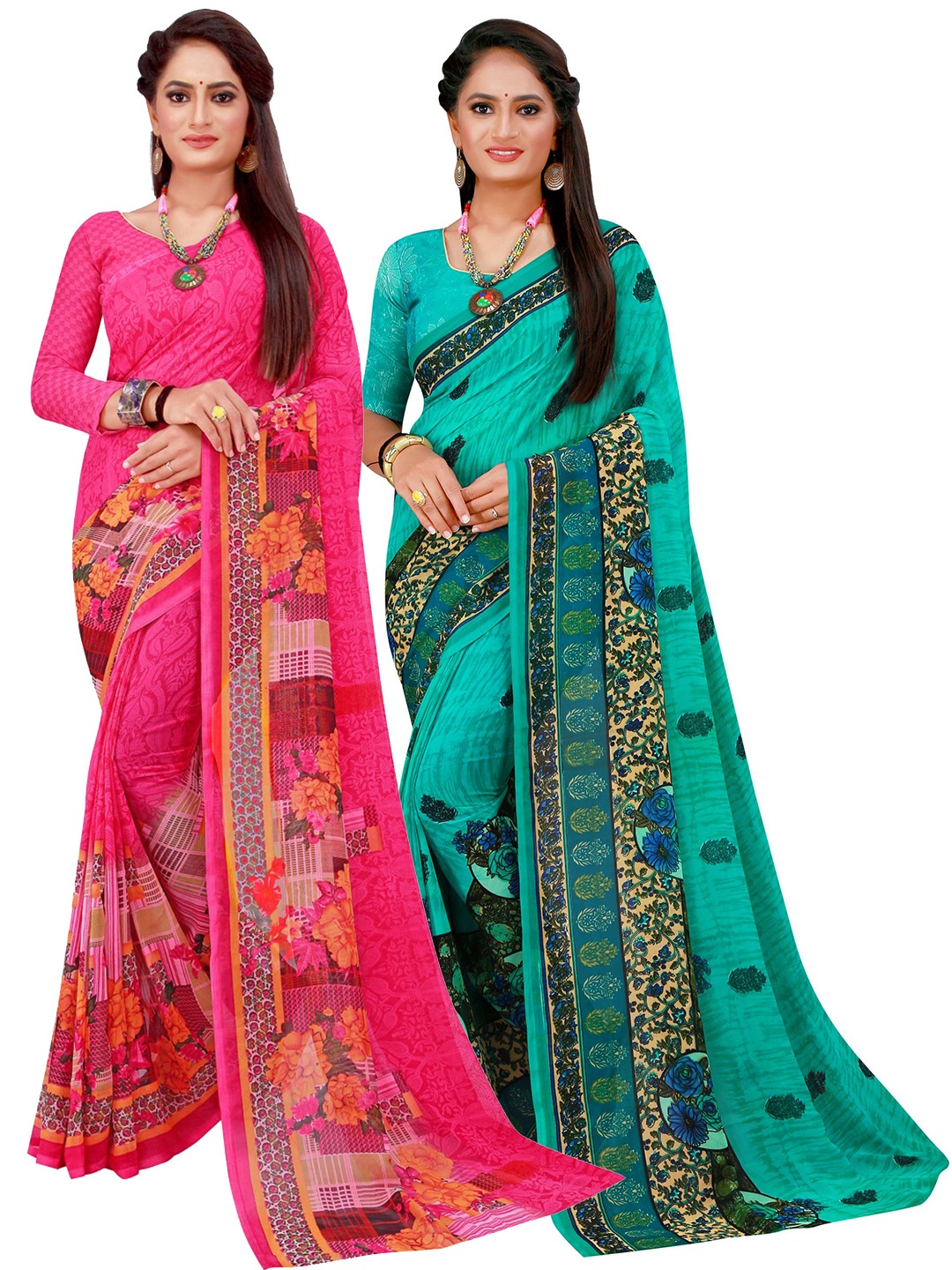 

Florence Women Pink Sarees