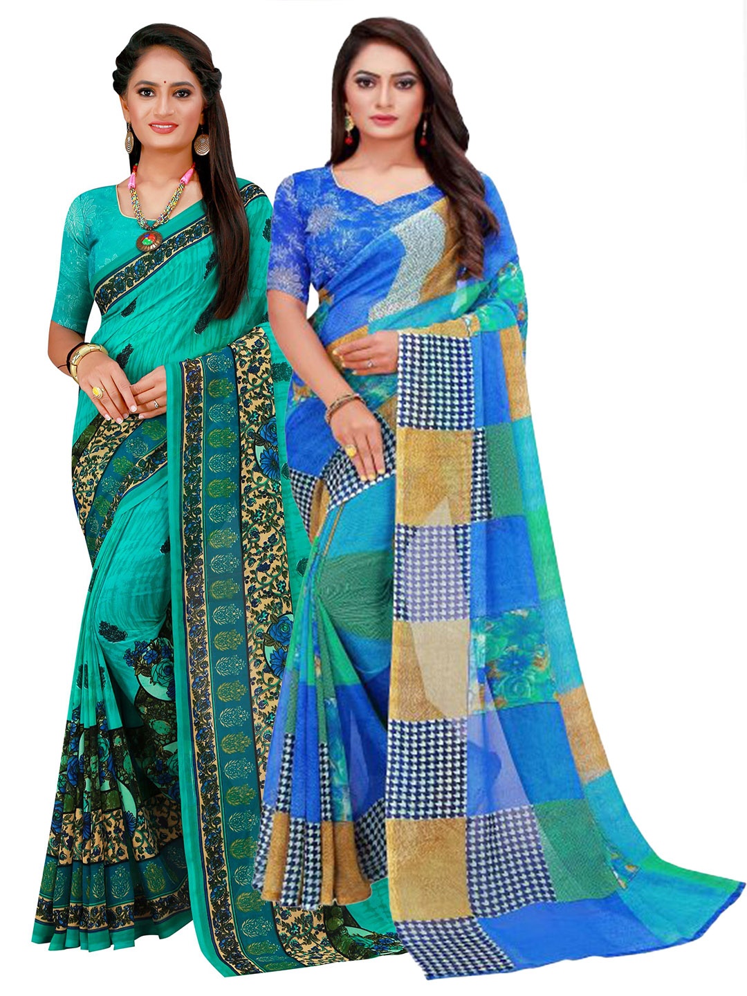 

Florence Women Blue Sarees
