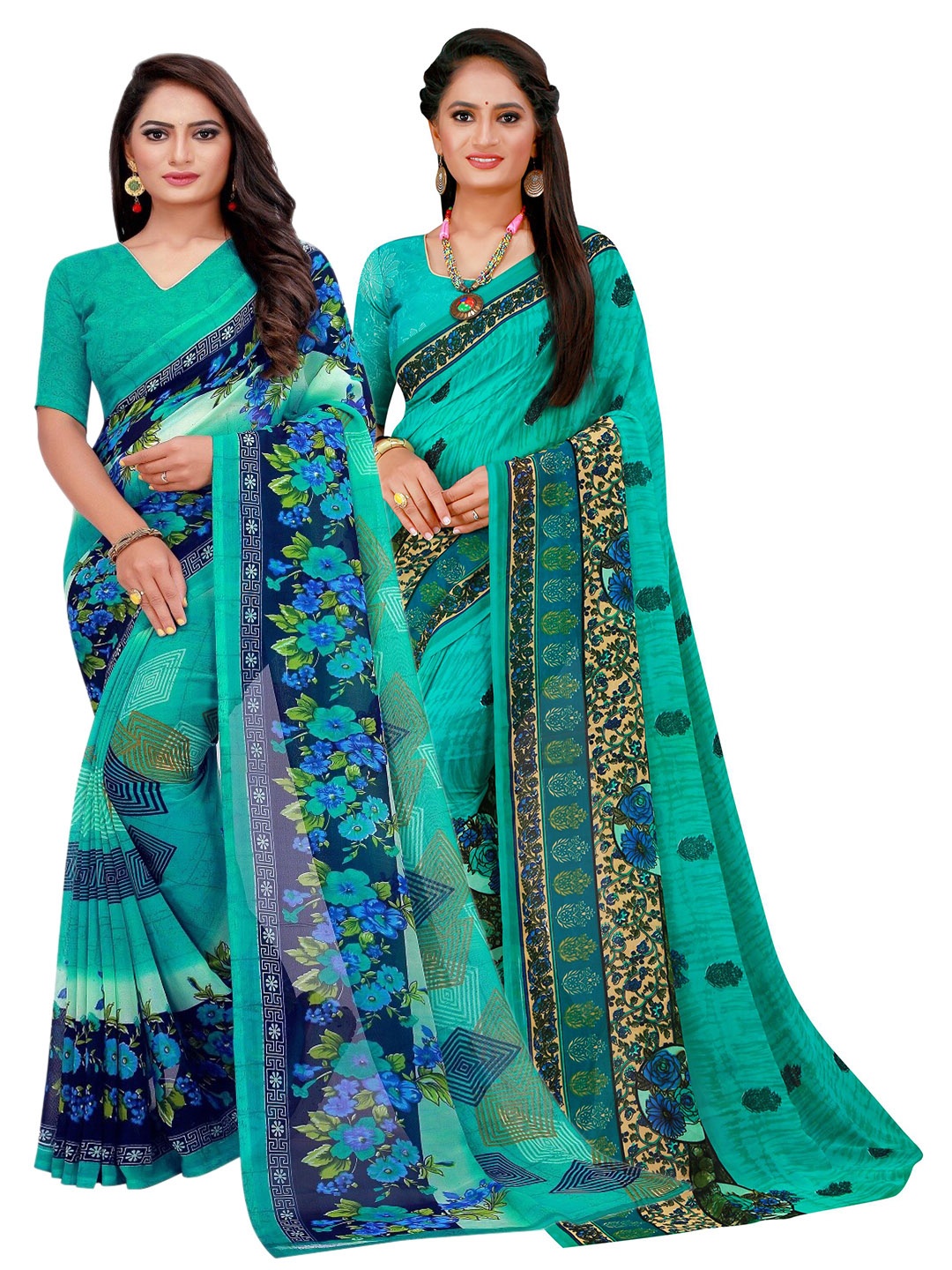 

Florence Women Green Sarees