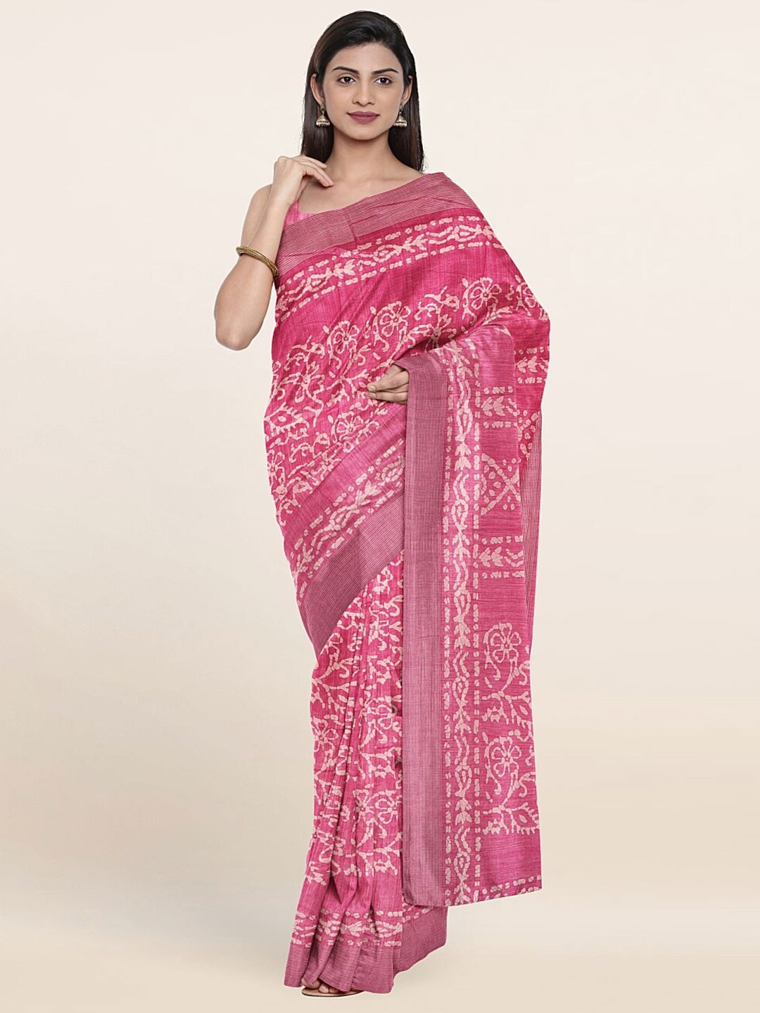 

Pothys Women Pink Sarees