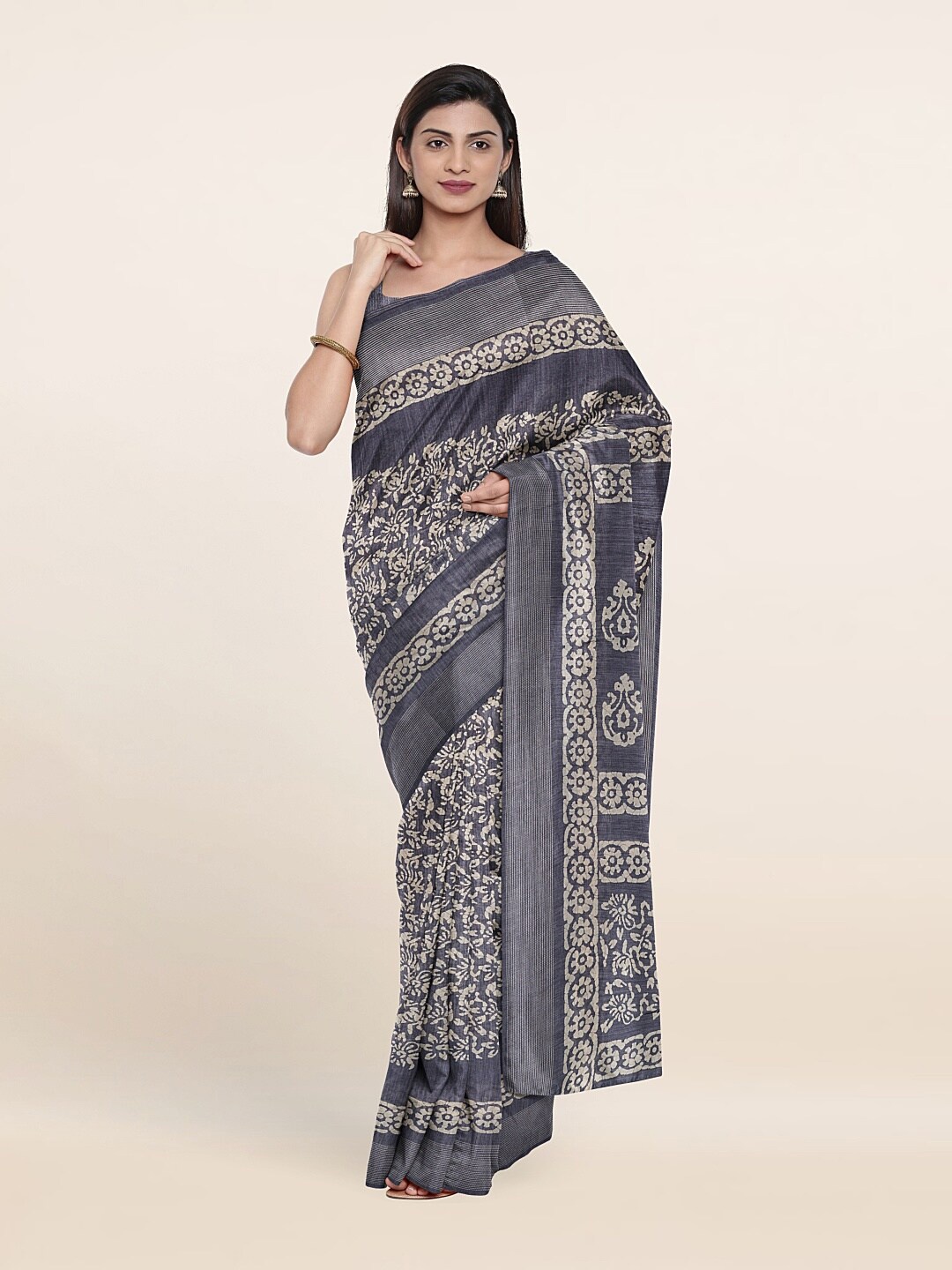 

Pothys Women Grey Sarees