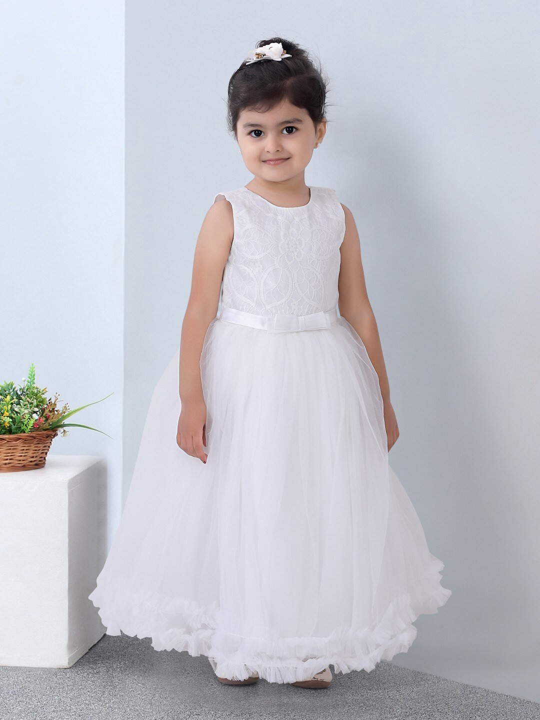 

JUST CHiLLiN White Fit and Flare Dress