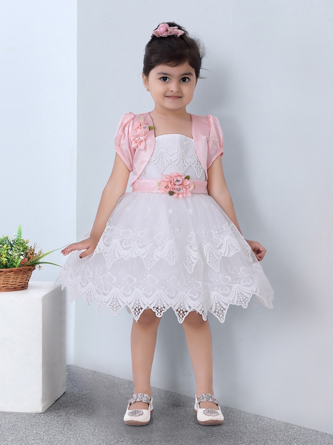 

JUST CHiLLiN White Fit and Flare Dress