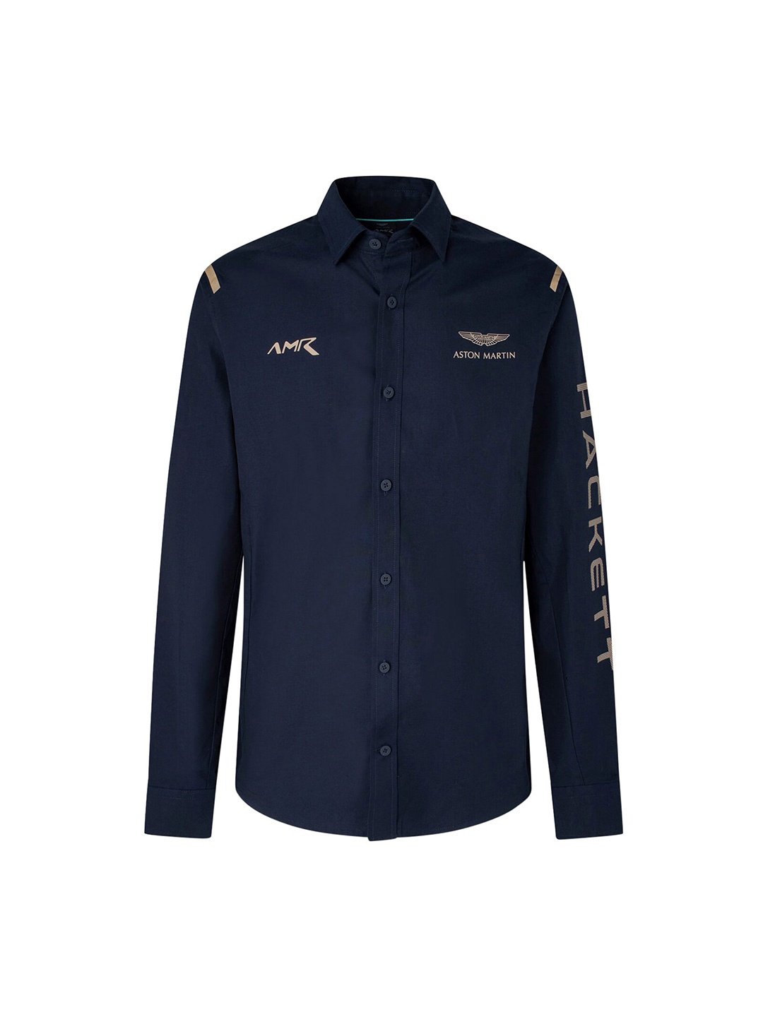 

HACKETT LONDON Men Navy Blue Slim Fit Casual Shirt