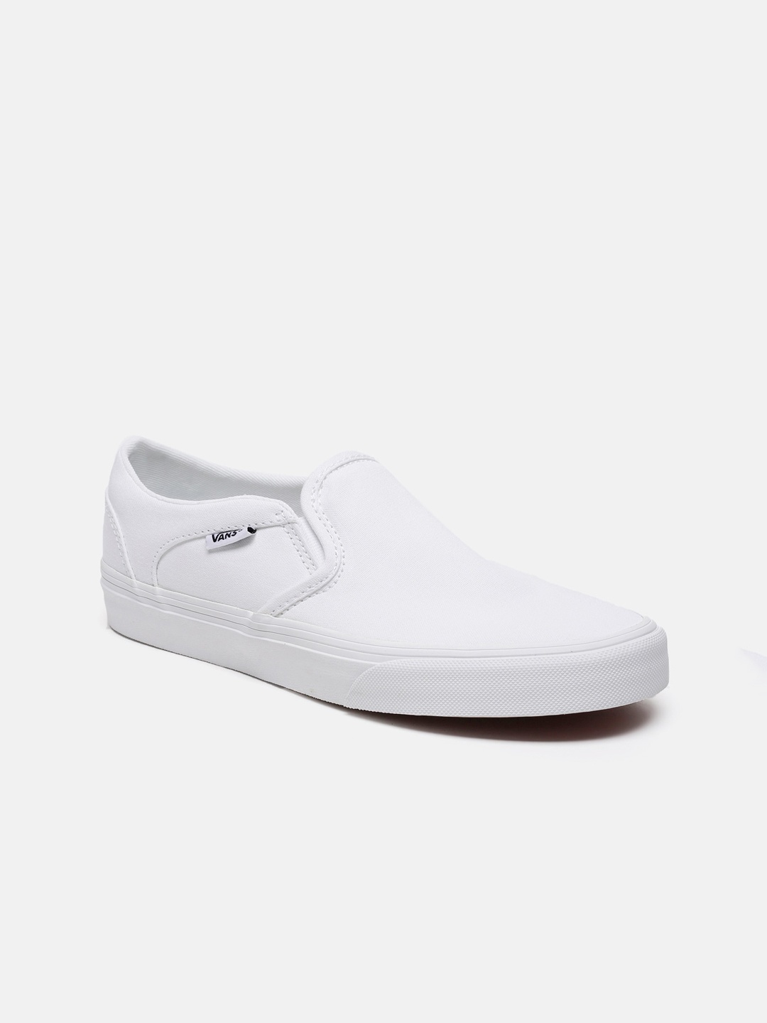 

Vans Women White Slip-On Sneakers
