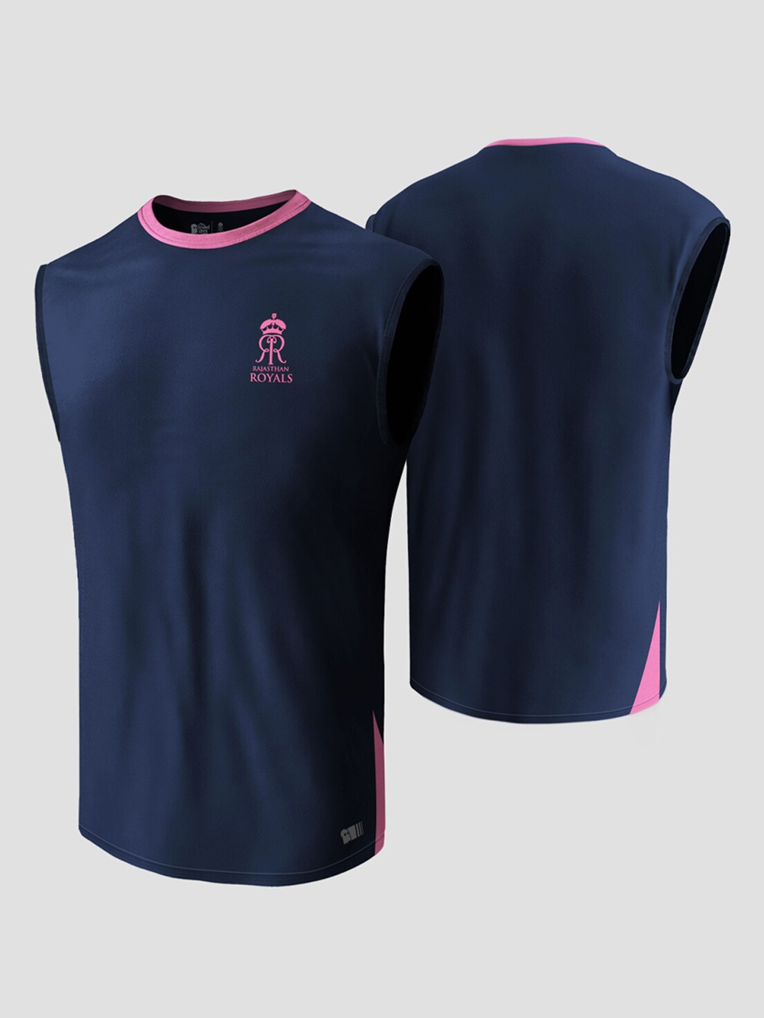 

The Souled Store Men Navy Blue RR Printed Innerwear Training Vests
