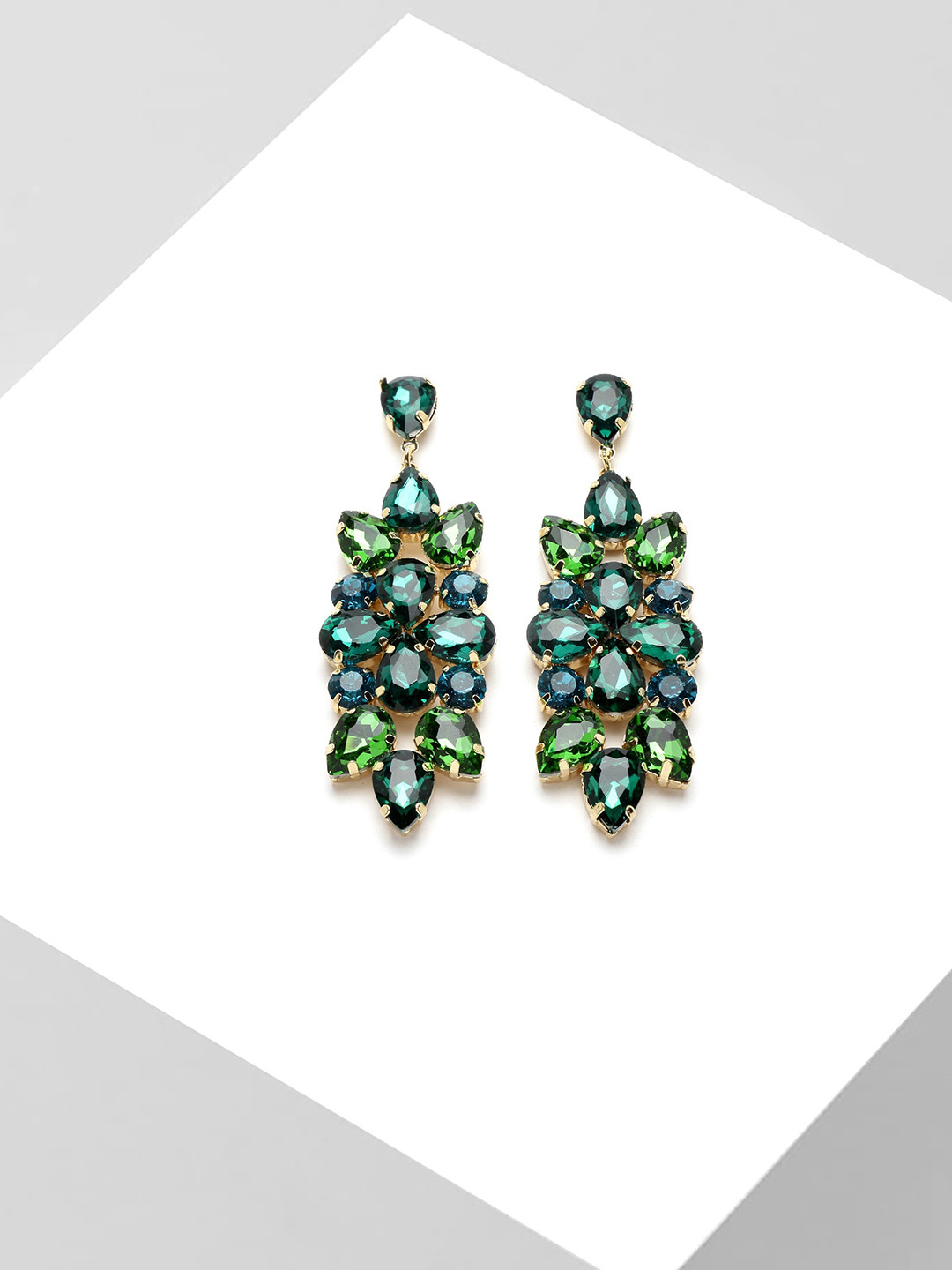 

AVANT-GARDE PARIS Green Classic Drop Earrings