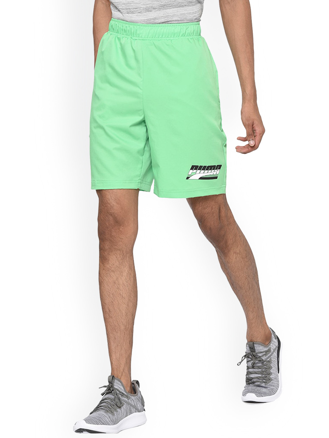 

Puma Men Green Rebel Woven 8 Sports Shorts