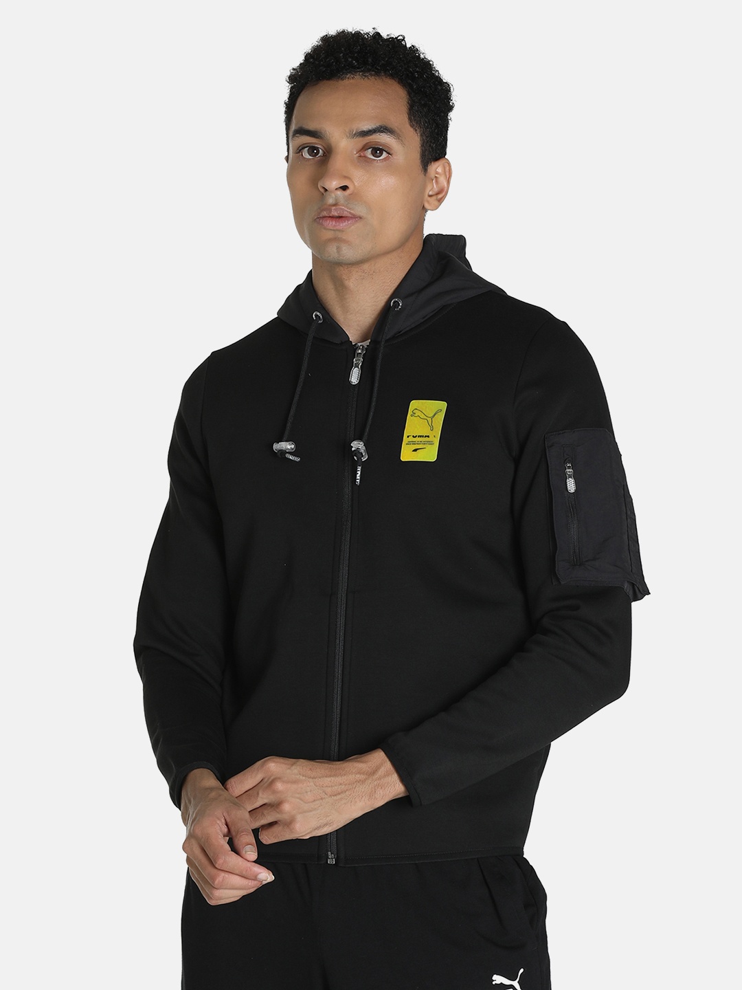 

Puma Men Black Avenir Full-Zip Sweatshirt