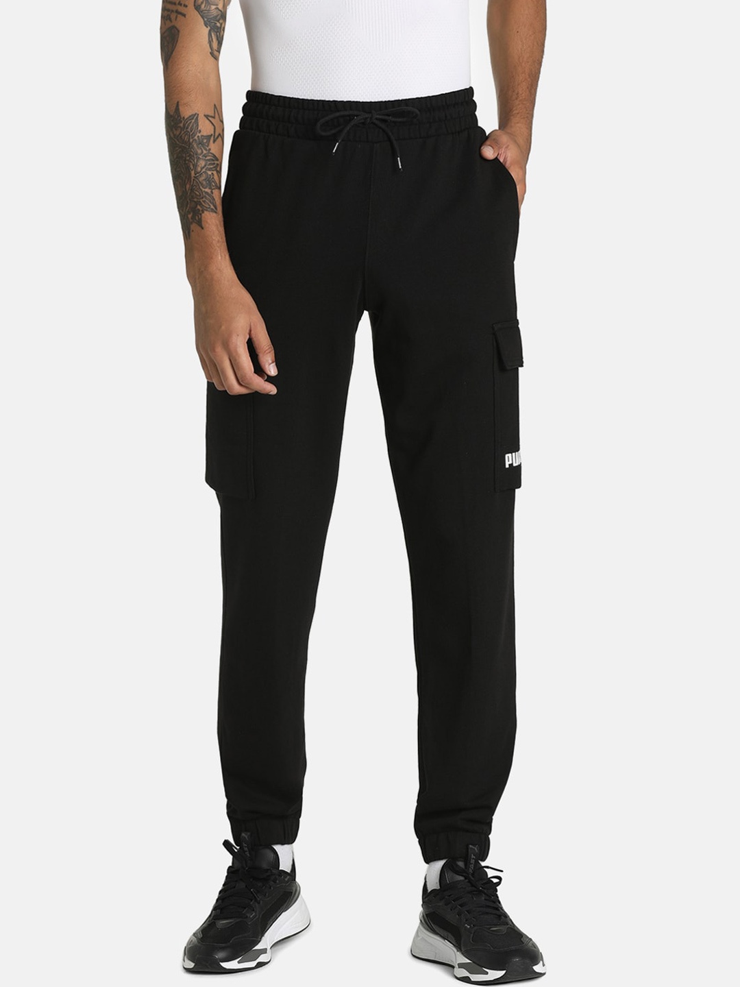 

Puma Men Black Solid Track Pants