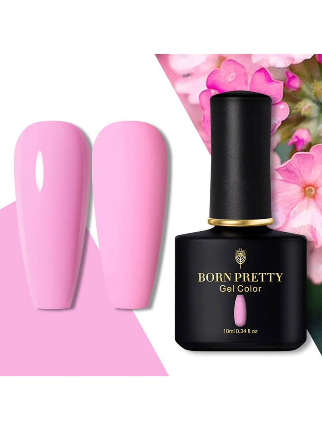 

BORN PRETTY Black Spar Series UV-LED Soak-Off Gel Nail Polish - Shade 36, Pink
