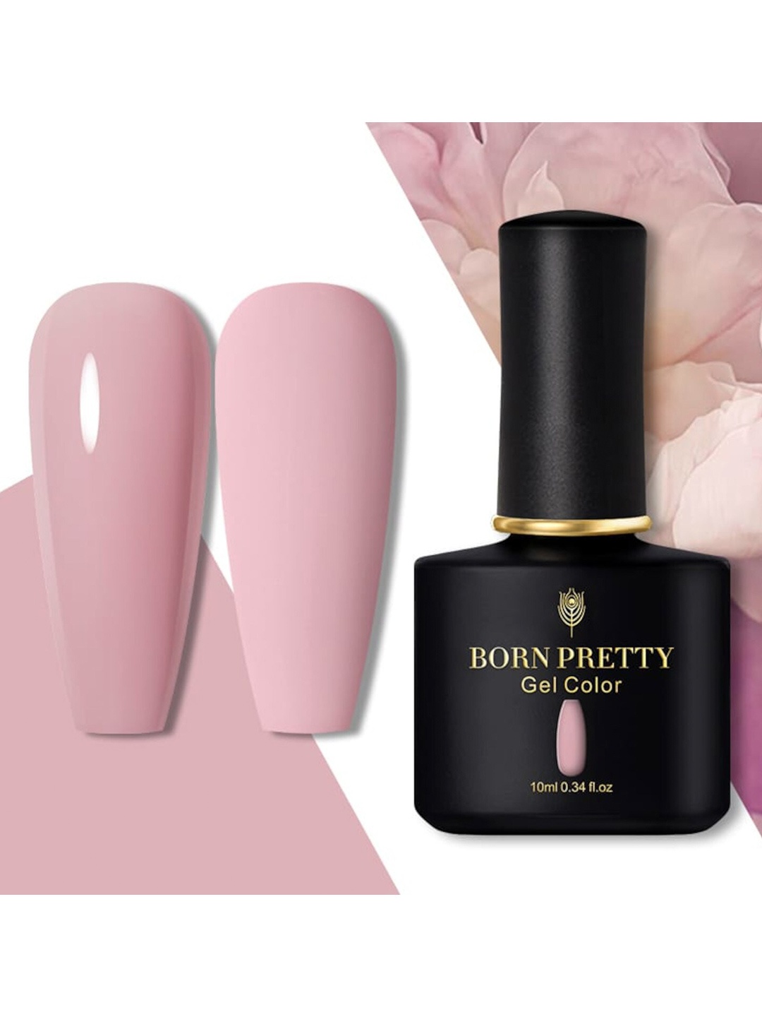 

BORN PRETTY Black Spar Series Glossy UV LED Matte Gel Nail Polish - Shade 25, Pink