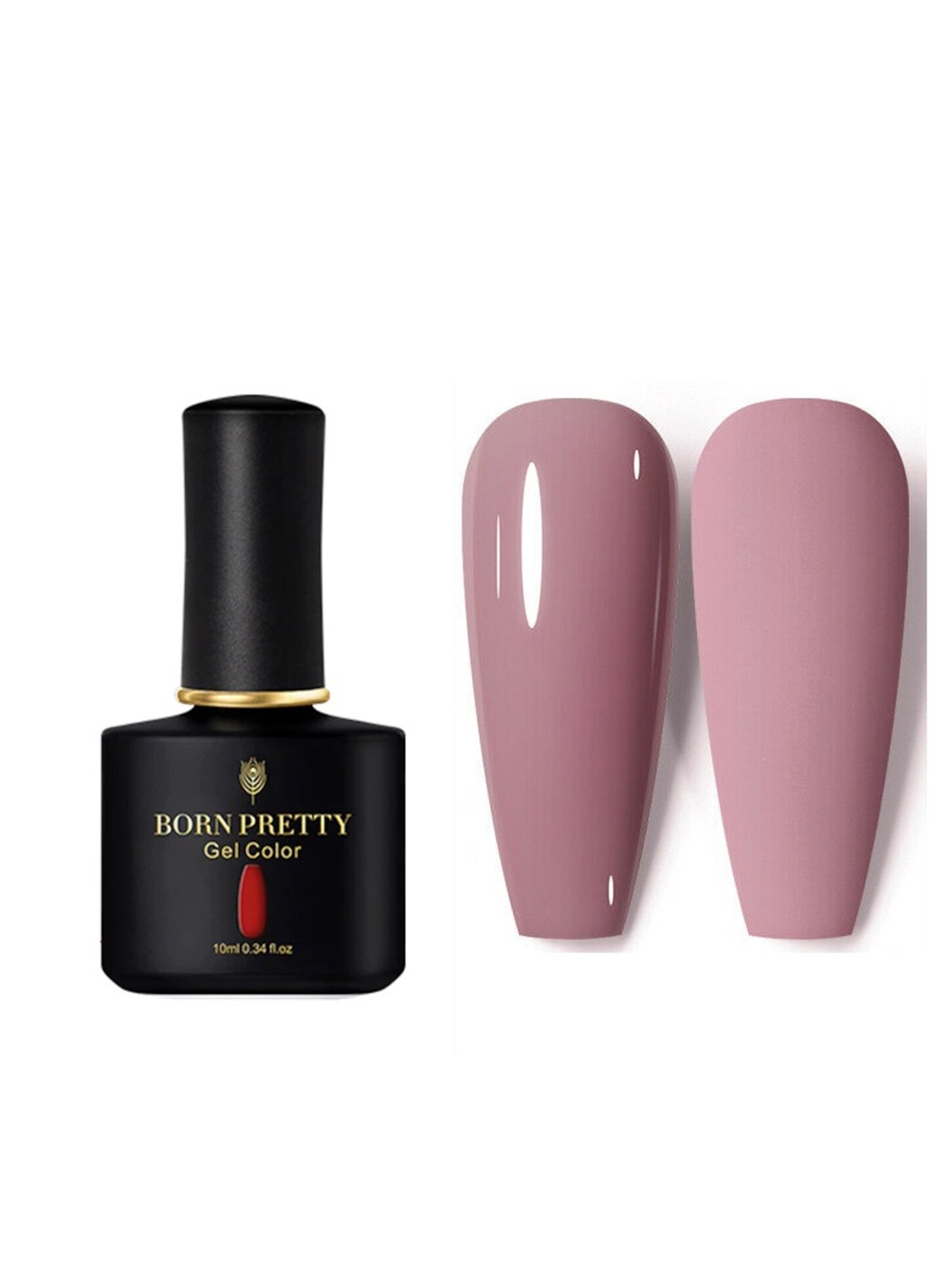 

BORN PRETTY Black Spar Series UV-LED Soak-Off Gel Nail Polish - BP26, Pink