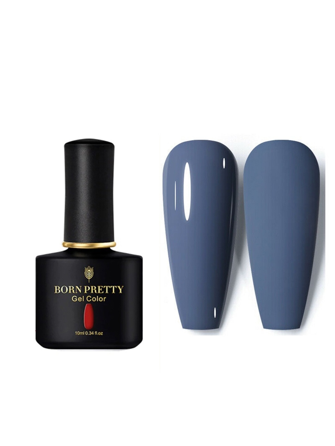 

BORN PRETTY Black Spar Series UV-LED Soak-Off Gel Nail Polish - BP49, Blue