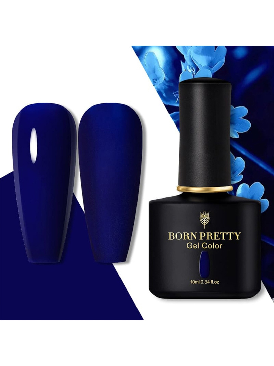 

BORN PRETTY Black Spar Series UV-LED Soak-Off Gel Nail Polish - Shade 50, Navy blue