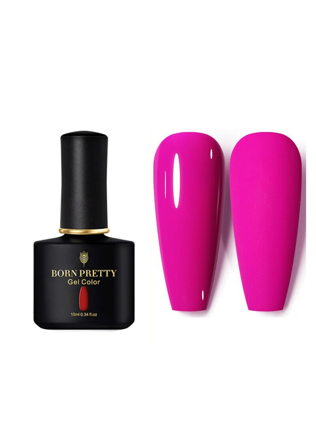 

BORN PRETTY Black Spar Series UV-LED Soak-Off Gel Nail Polish - Shade 44, Pink