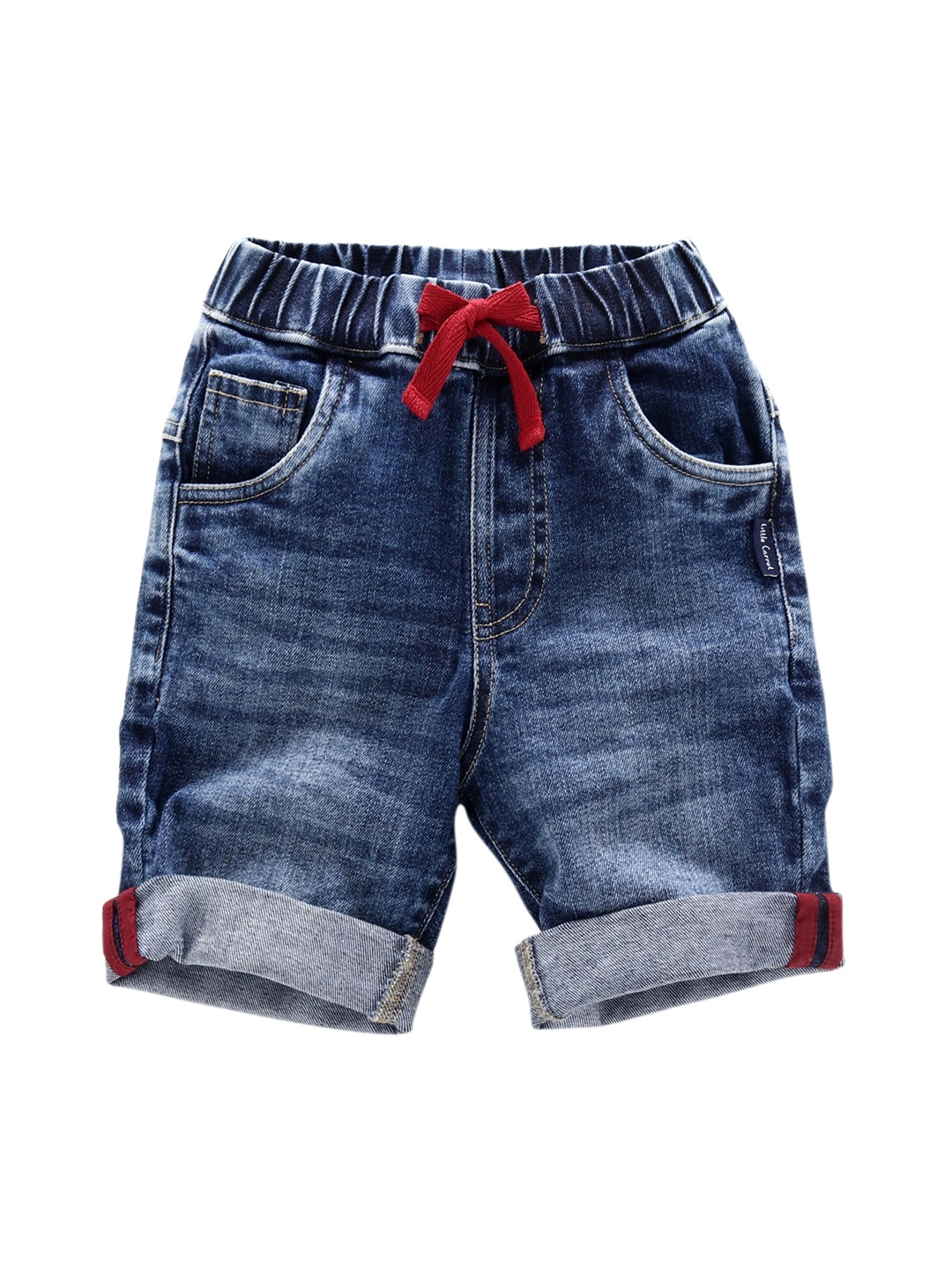 

Little Carrot Boys Navy Blue Washed Denim Shorts