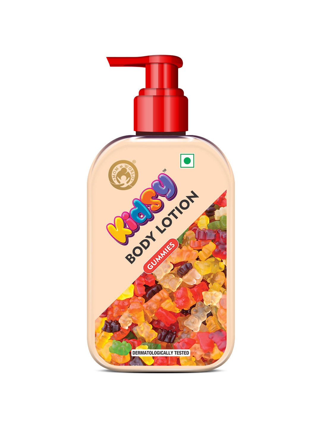 

Mom & World Kidsy Gummies Moisturising Body Lotion with Shea Butter & Almond Oil - 235ml, Orange